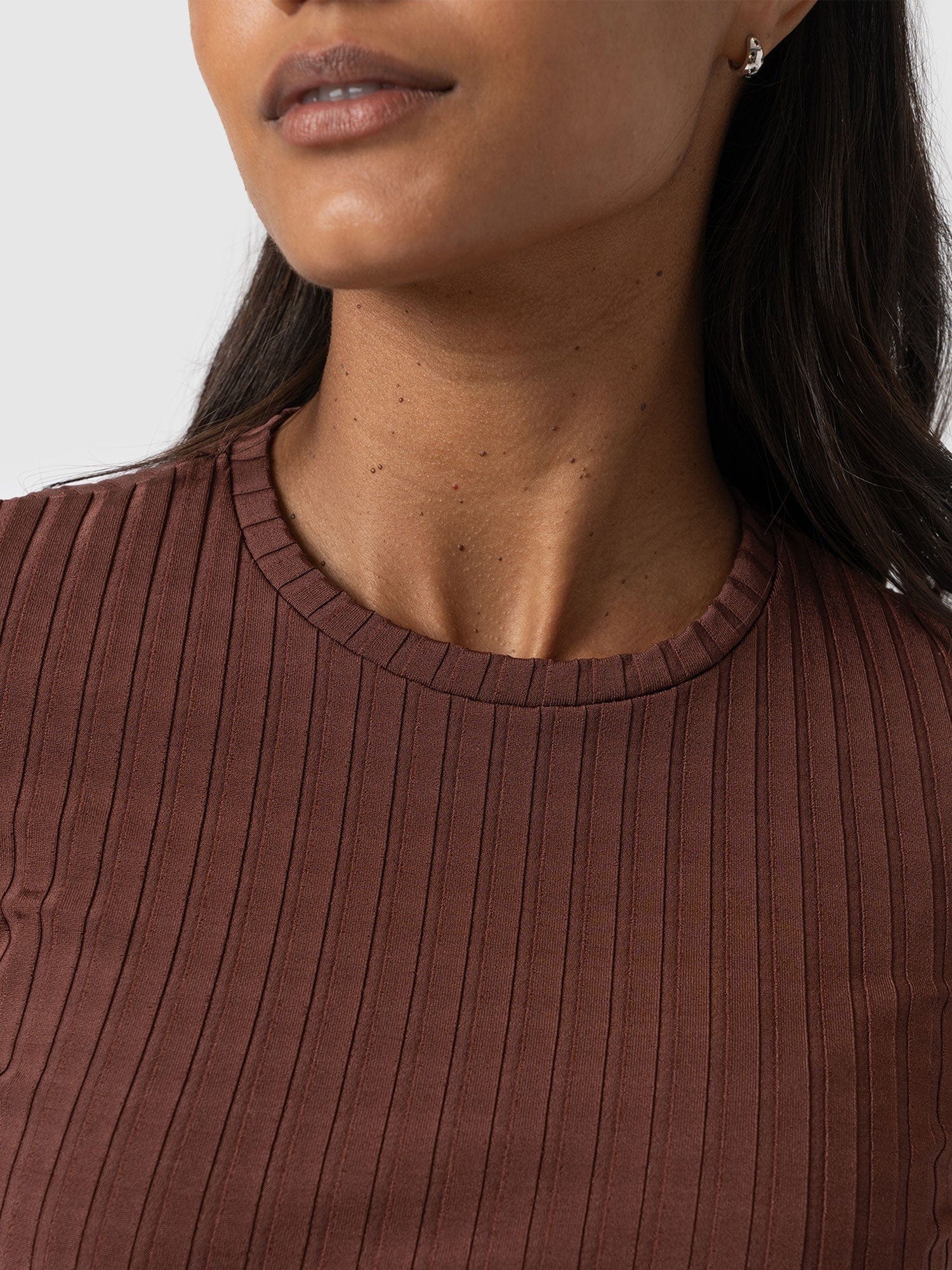 Adaline Tee - Maroon Rib - Image 5