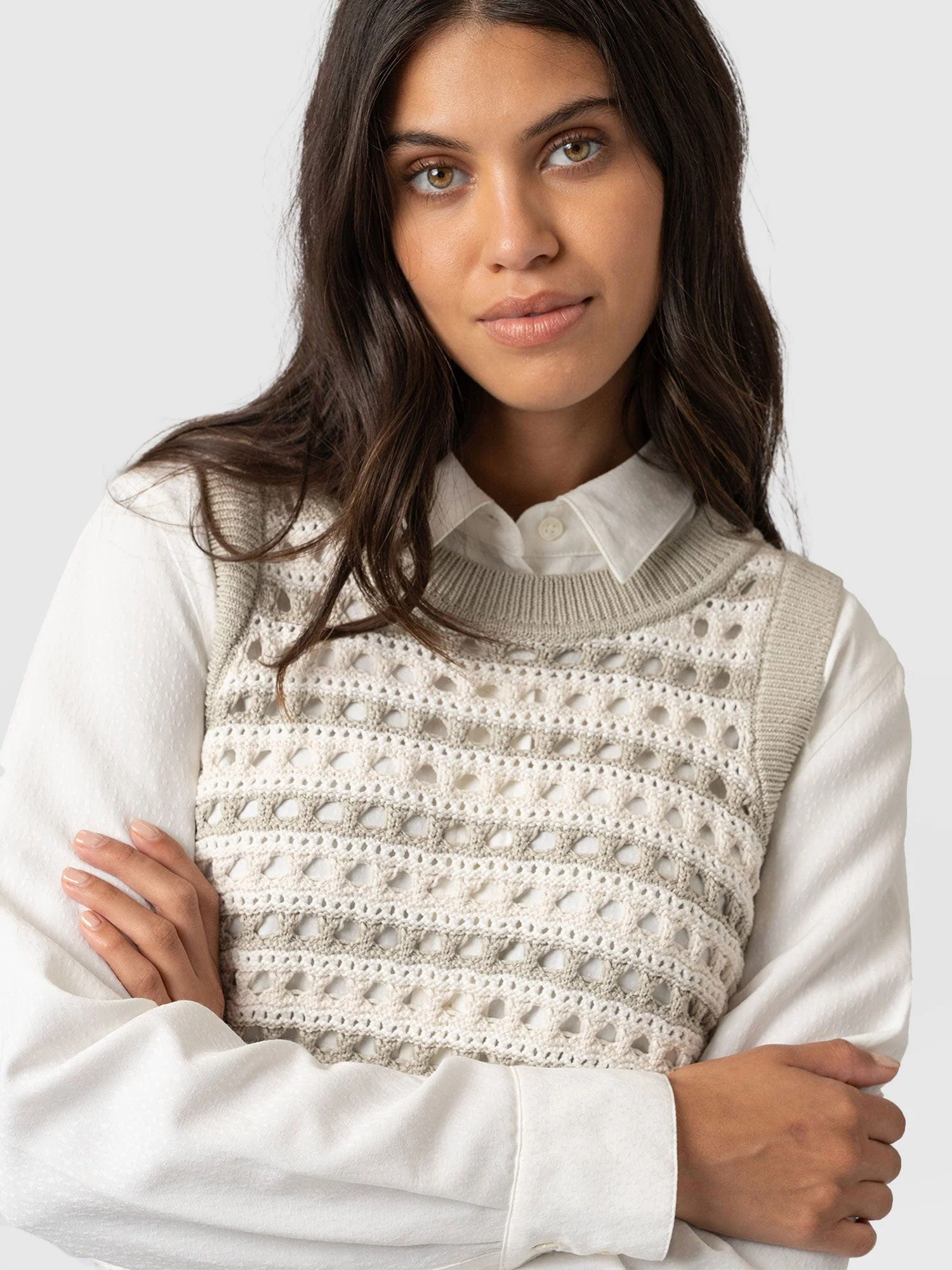 Adler Sleeveless Knit - Beige - Image 4