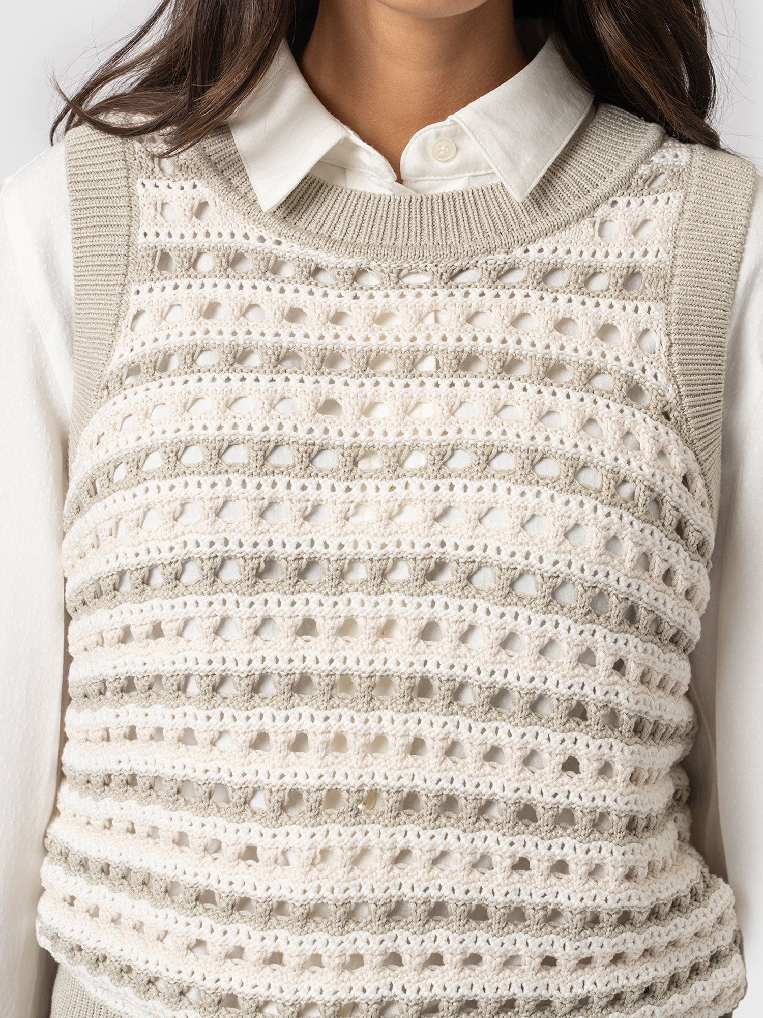 Adler Sleeveless Knit - Beige - Image 5