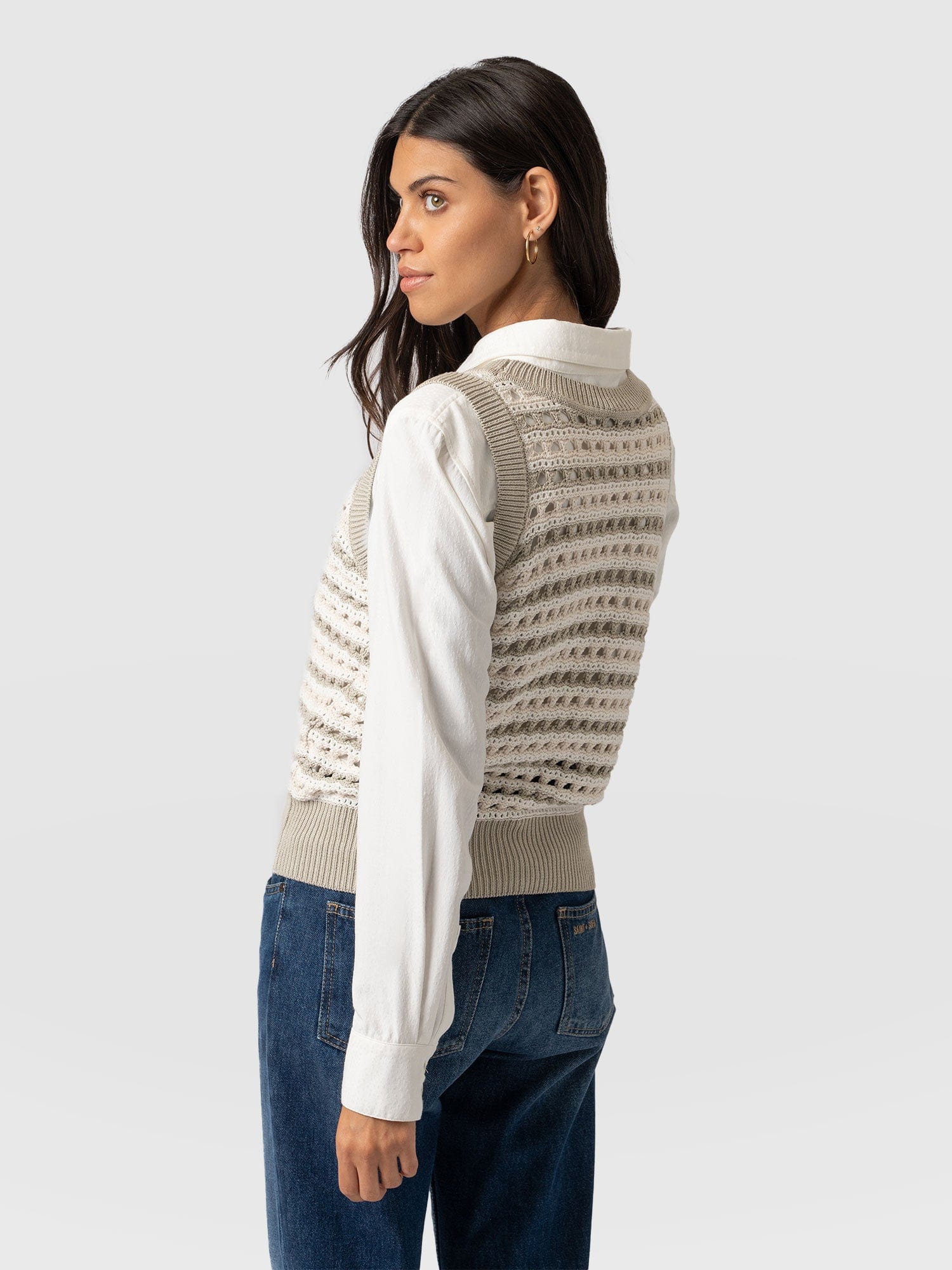 Adler Sleeveless Knit - Beige - Image 6