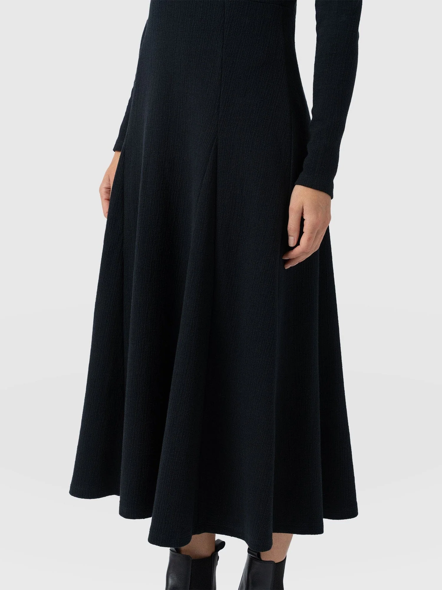 Akia Long Sleeve Dress - Black - Image 3