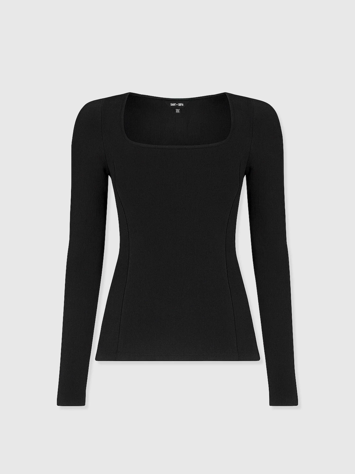 Akia Long Sleeve Tee - Black - Image 7