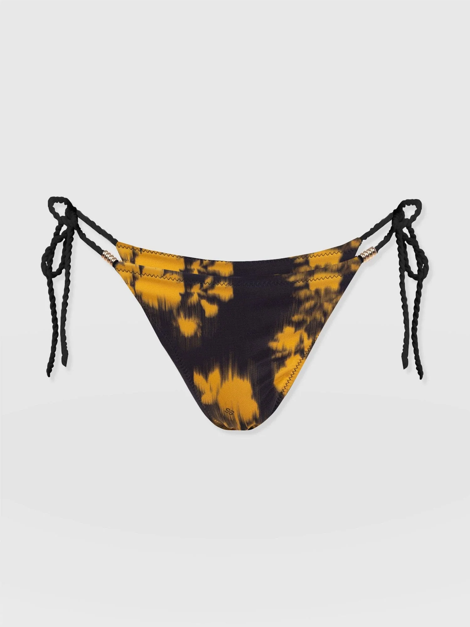 Alba Tie Side Bikini Bottom - Yellow Fade Floral - Image 7