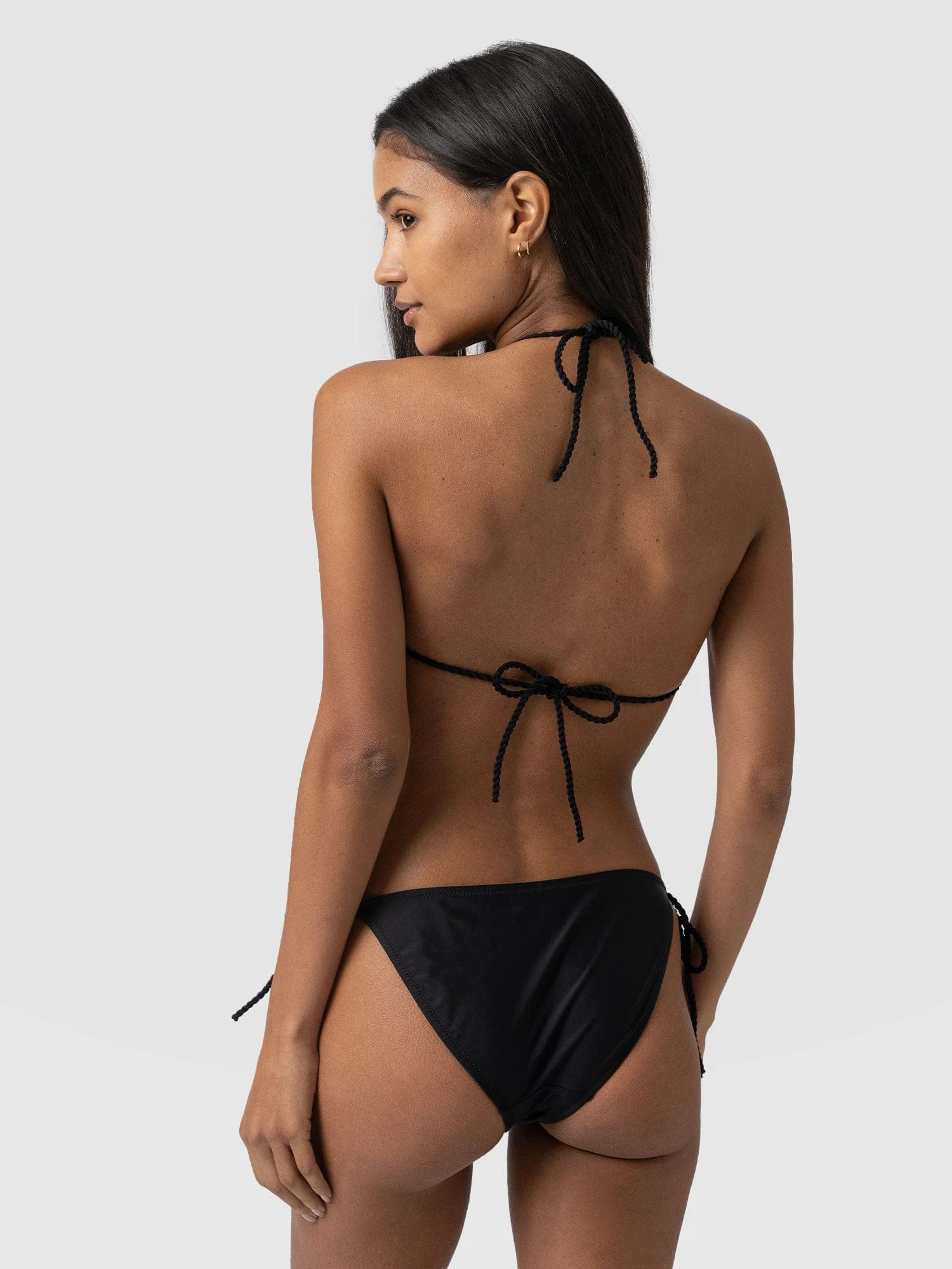 Alba Triangle Bikini Top - Black - Image 6