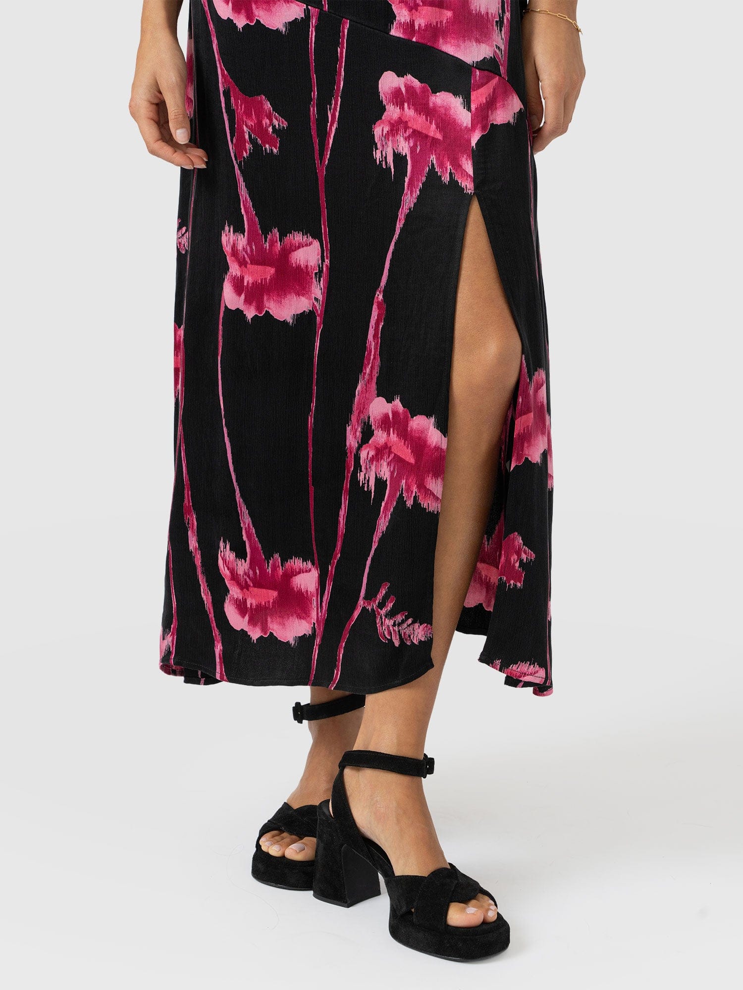 Alexis Dress - Pink Stem Floral - Image 5