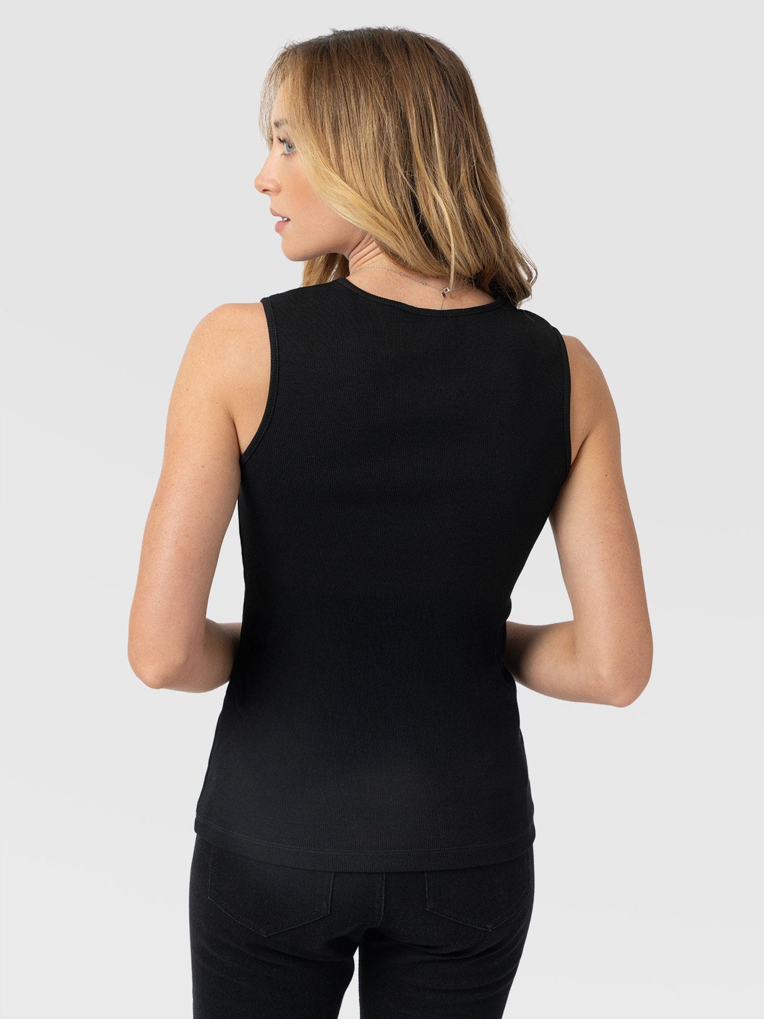 Andie V Neck Vest - Black Lace - Image 6