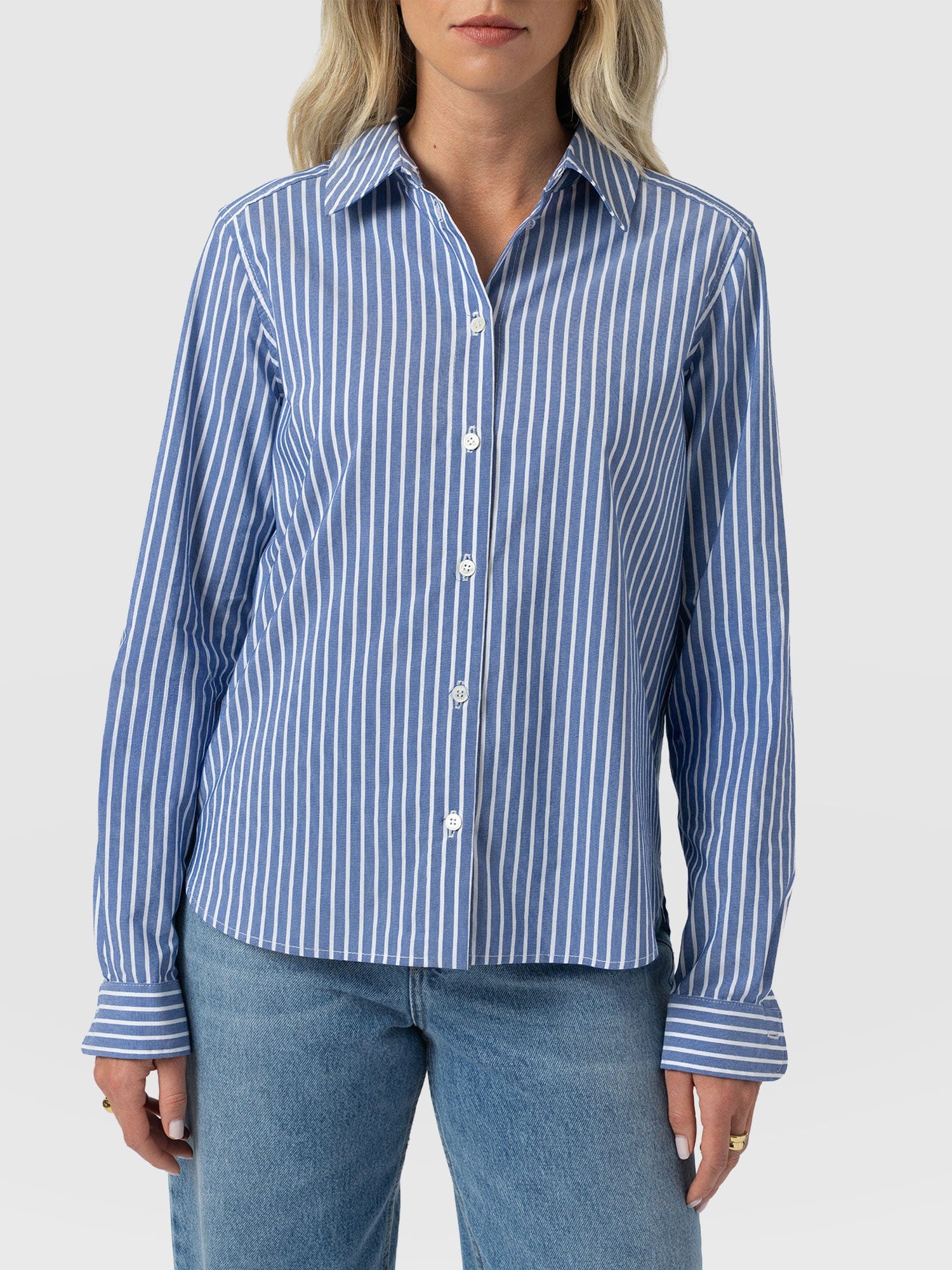 Anneliese Shirt - Blue Stripe - Image 3