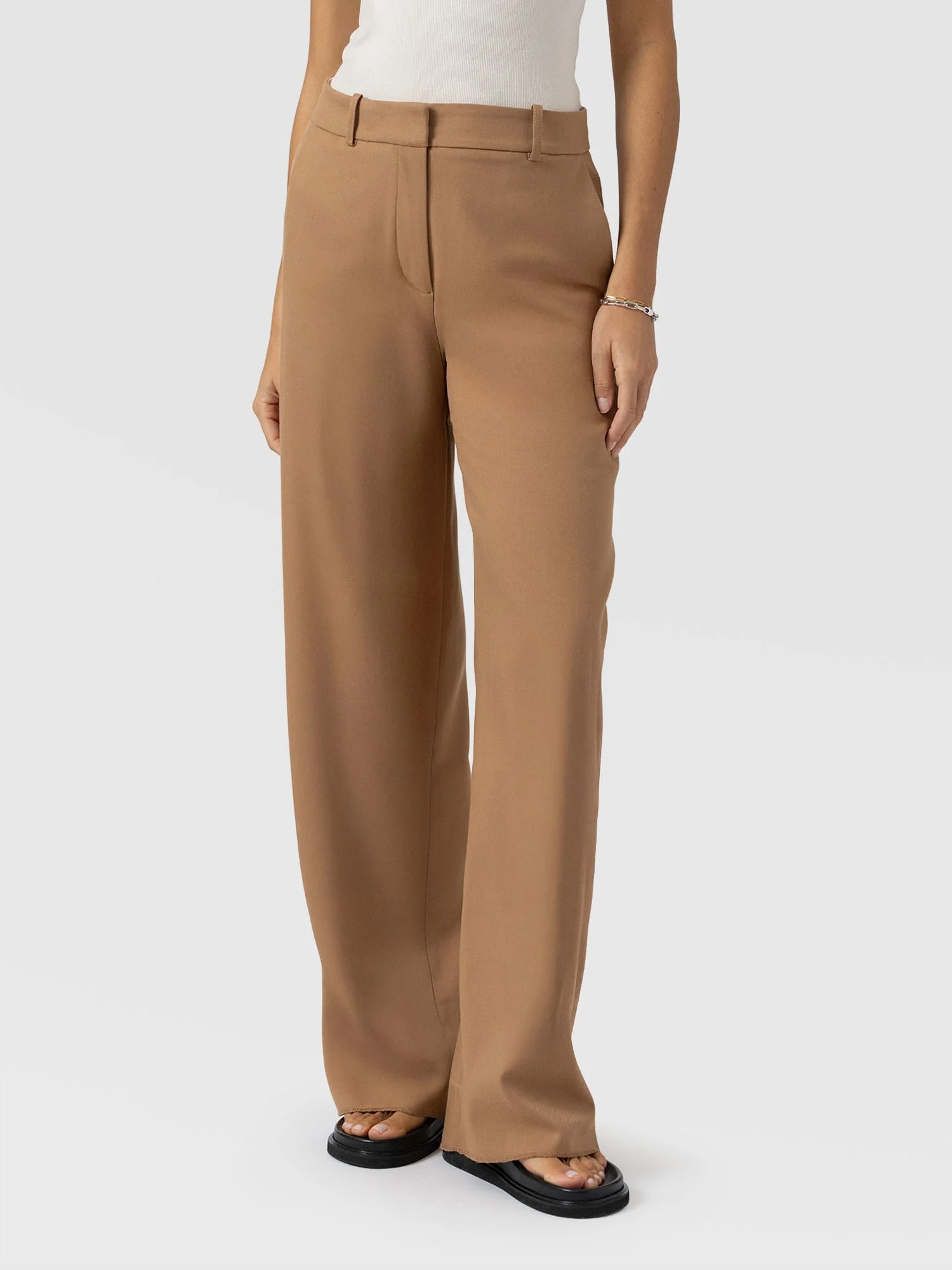 Argent Wide Leg Pant - Camel - Image 3