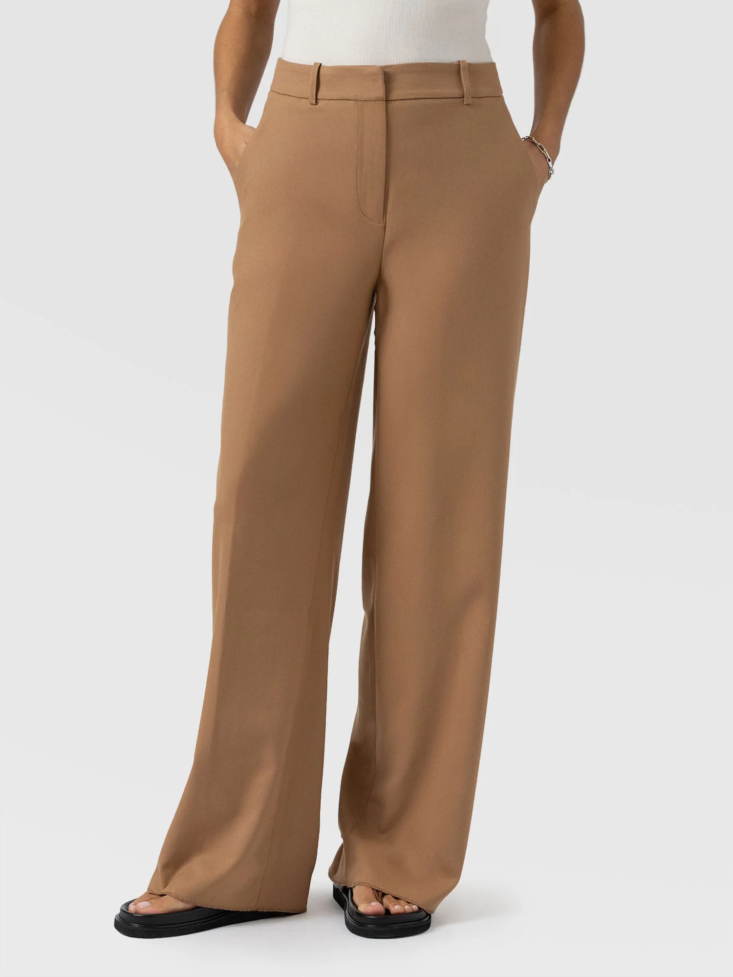 Argent Wide Leg Pant - Camel - Image 4
