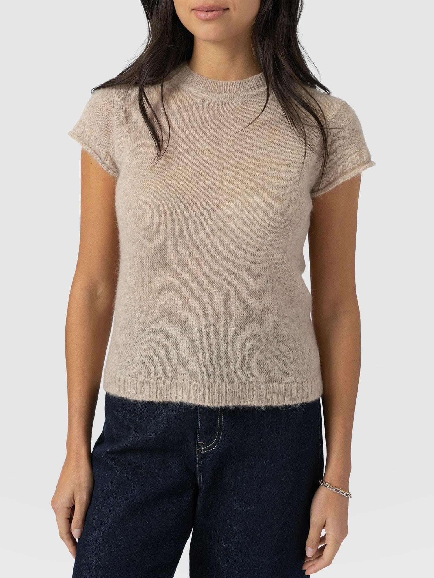 Ariella Baby Tee - Beige - Image 4