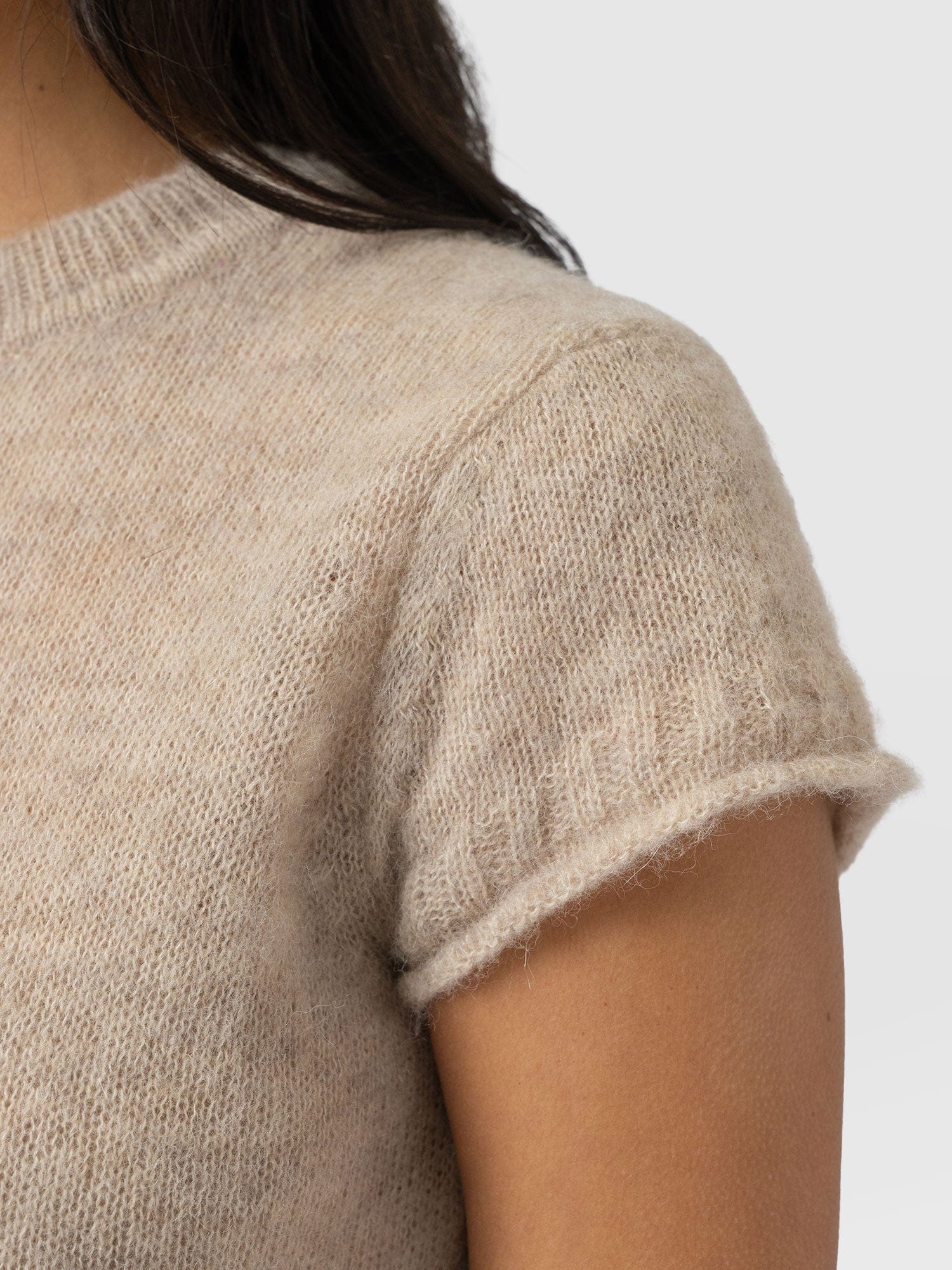 Ariella Baby Tee - Beige - Image 5