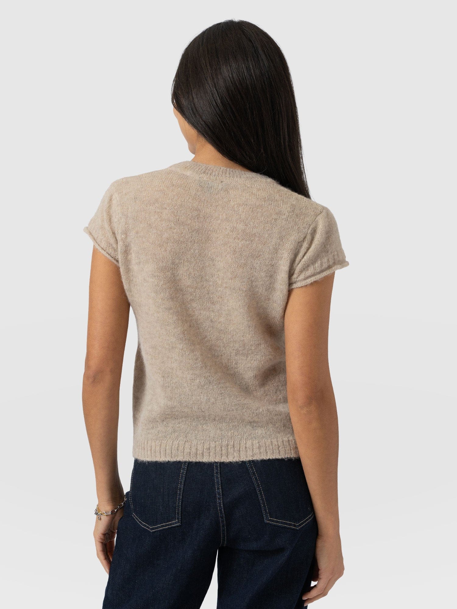 Ariella Baby Tee - Beige - Image 6