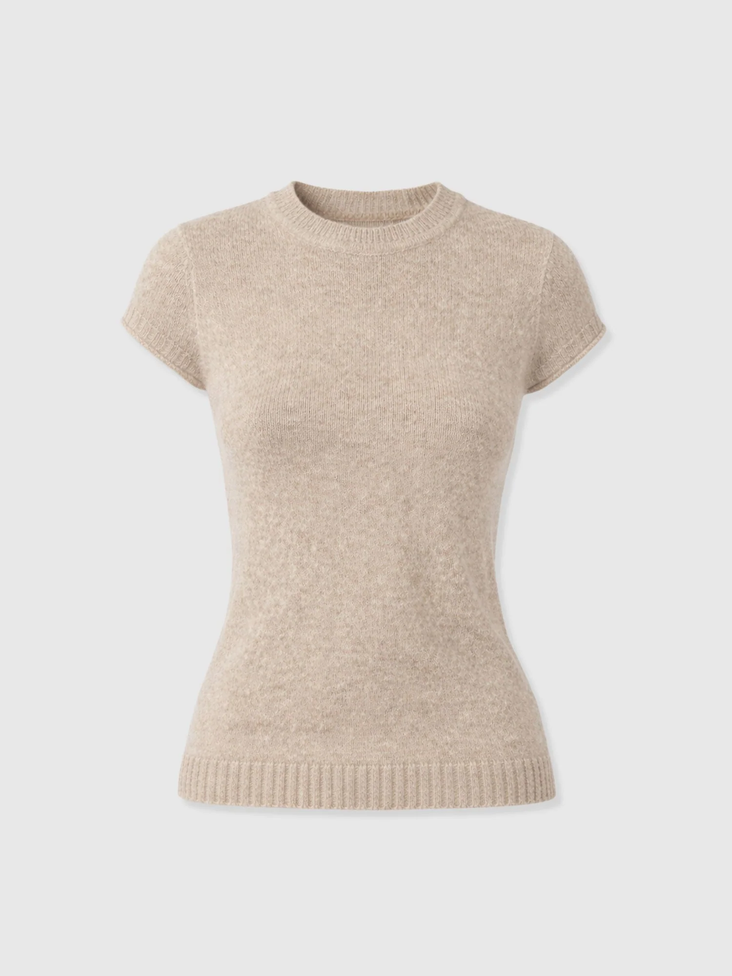 Ariella Baby Tee - Beige - Image 7