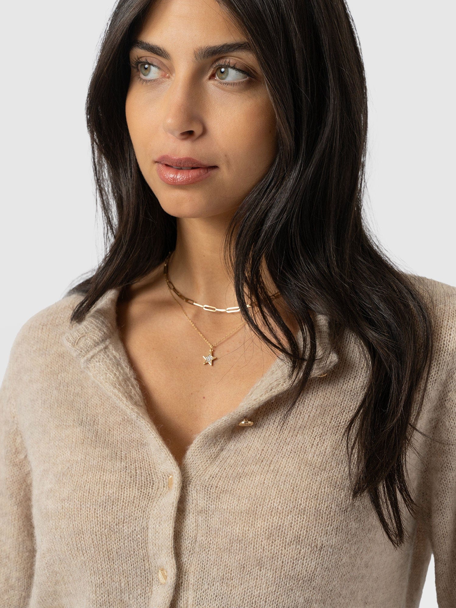 Ariella Cardigan - Beige - Image 3