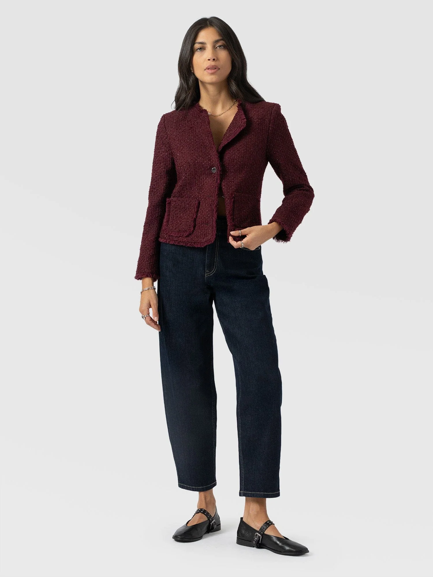 Ashby Jacket - Maroon - Image 3
