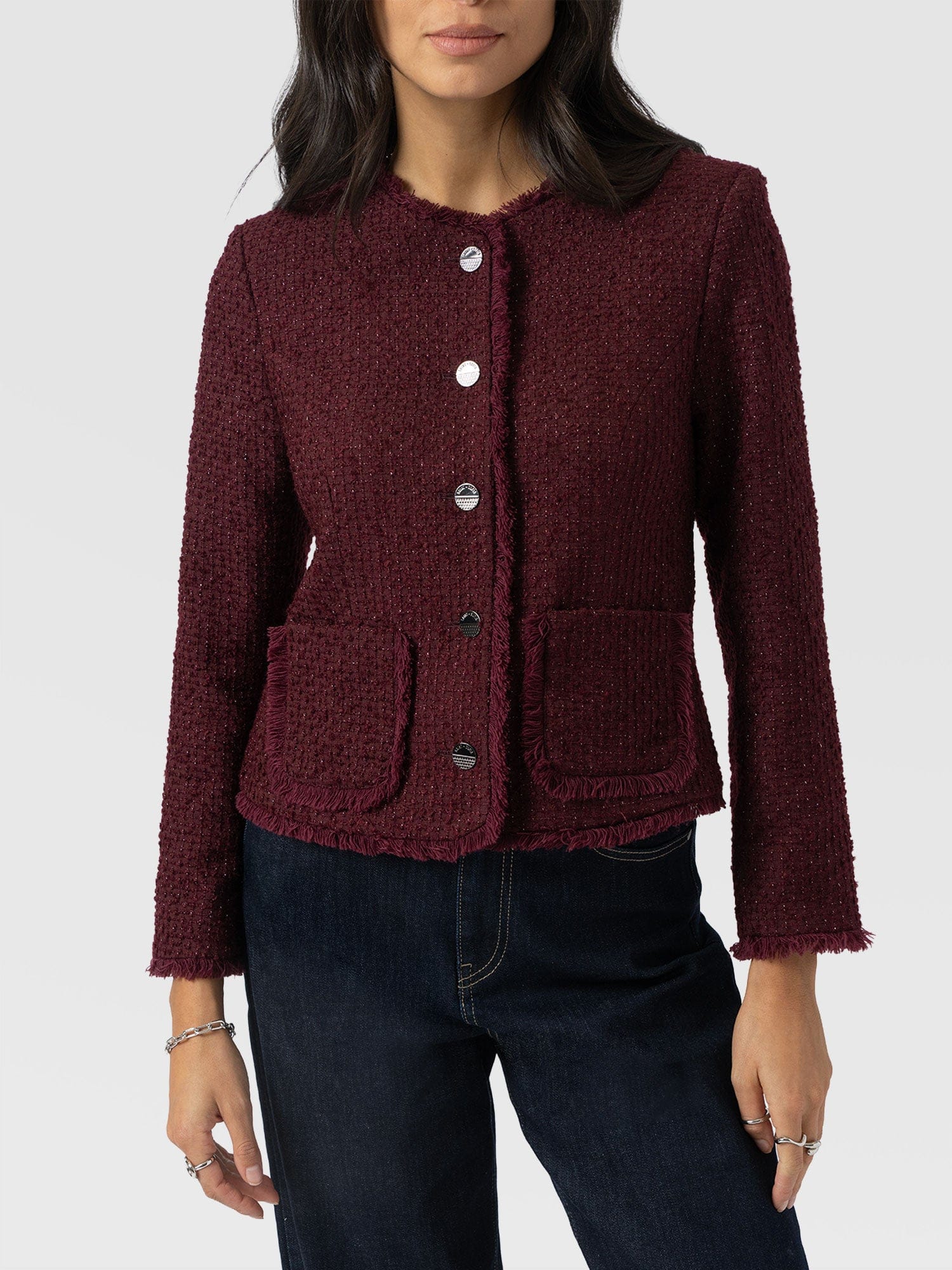 Ashby Jacket - Maroon - Image 4