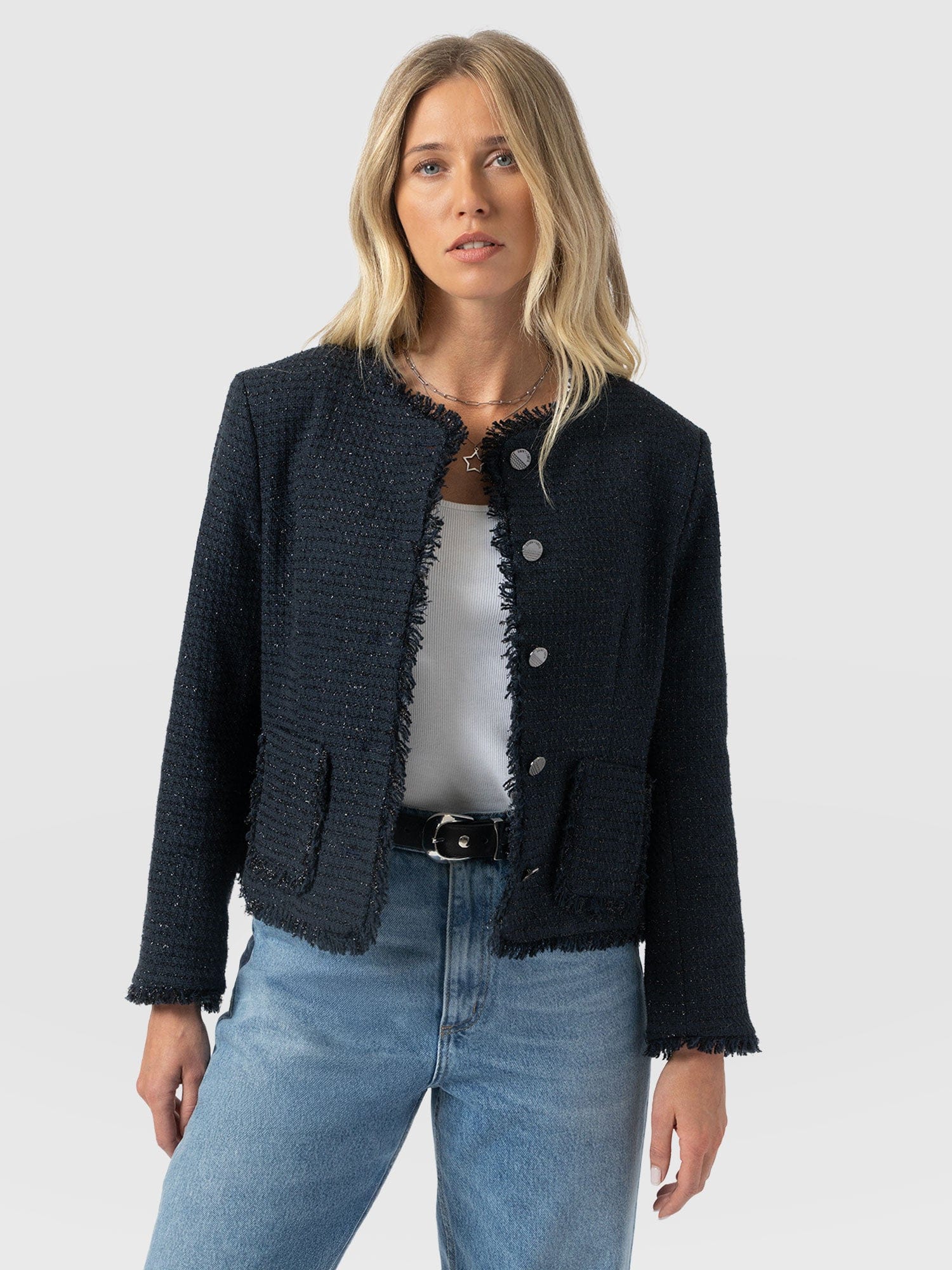 Ashby Jacket - Navy - Image 3