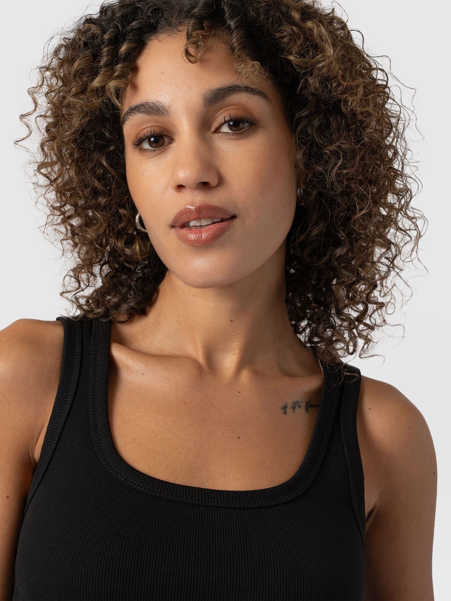 Asher Scoop Neck Vest - Black - Image 4