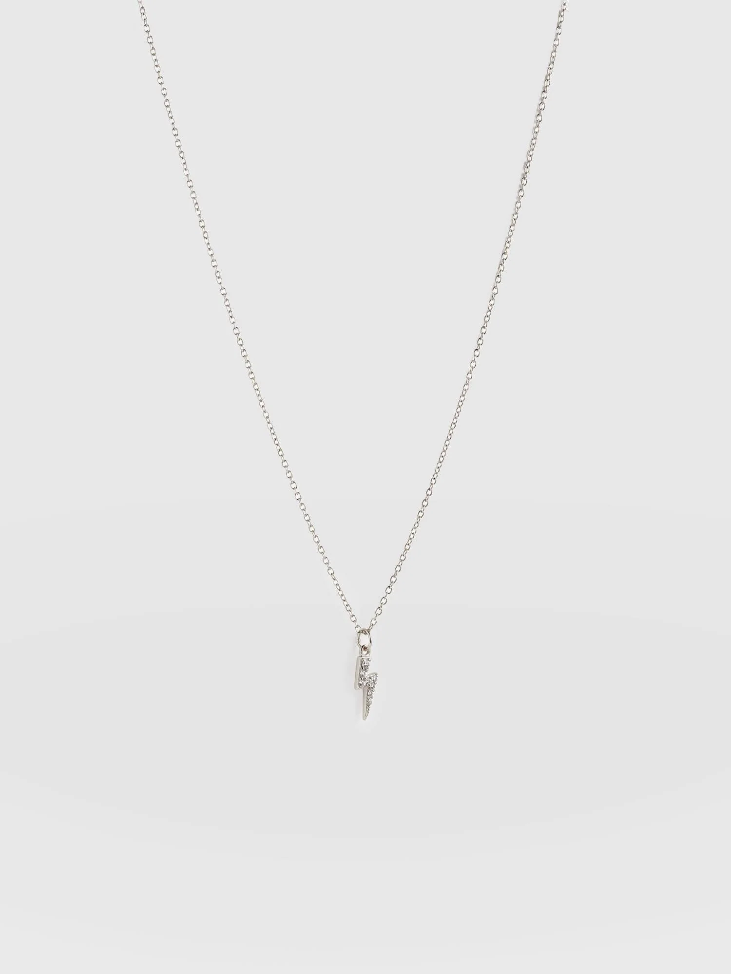 Astral Lightning Charm Necklace - Silver - Image 5
