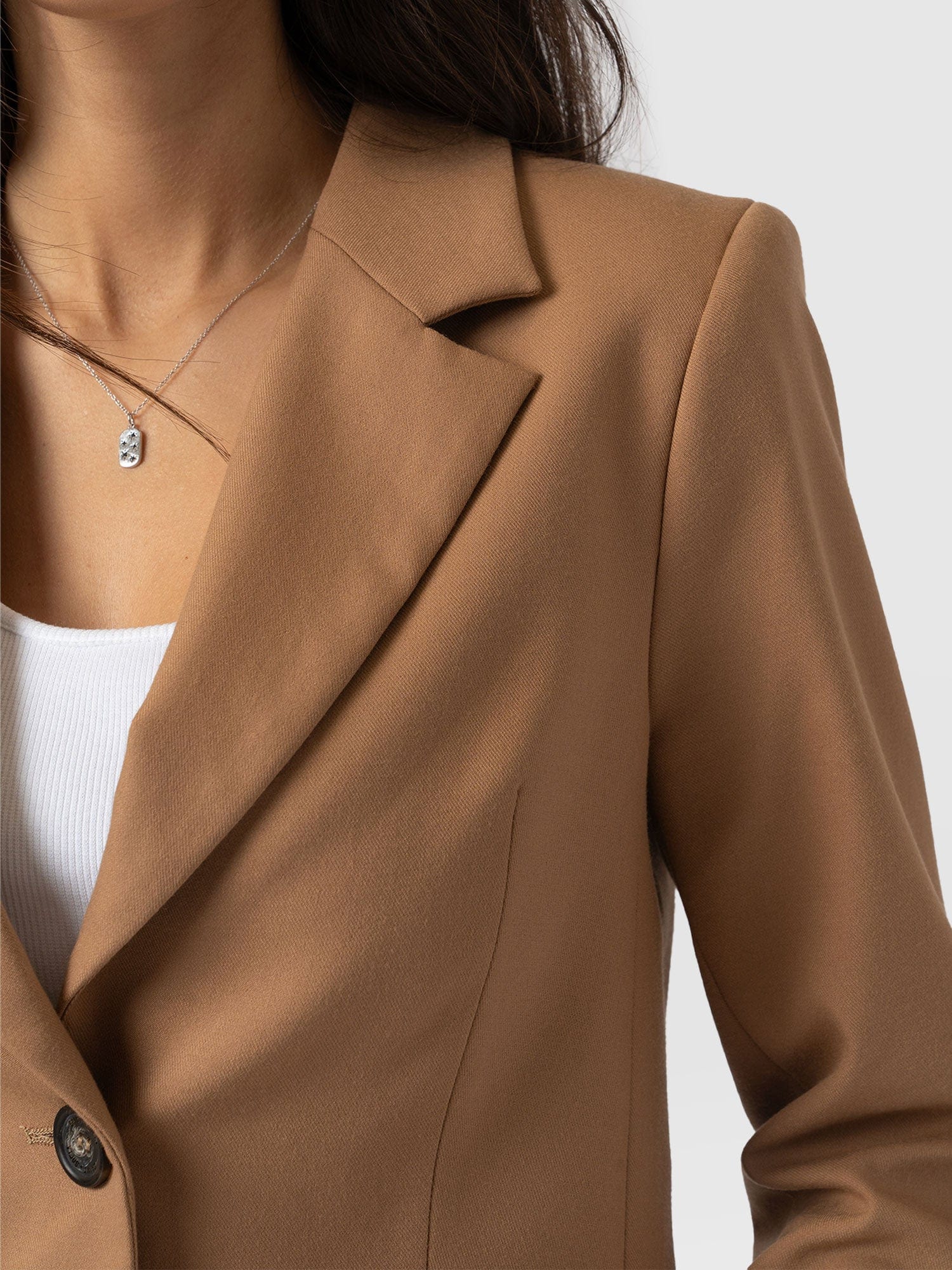 Astrid Crop Blazer - Camel - Image 4