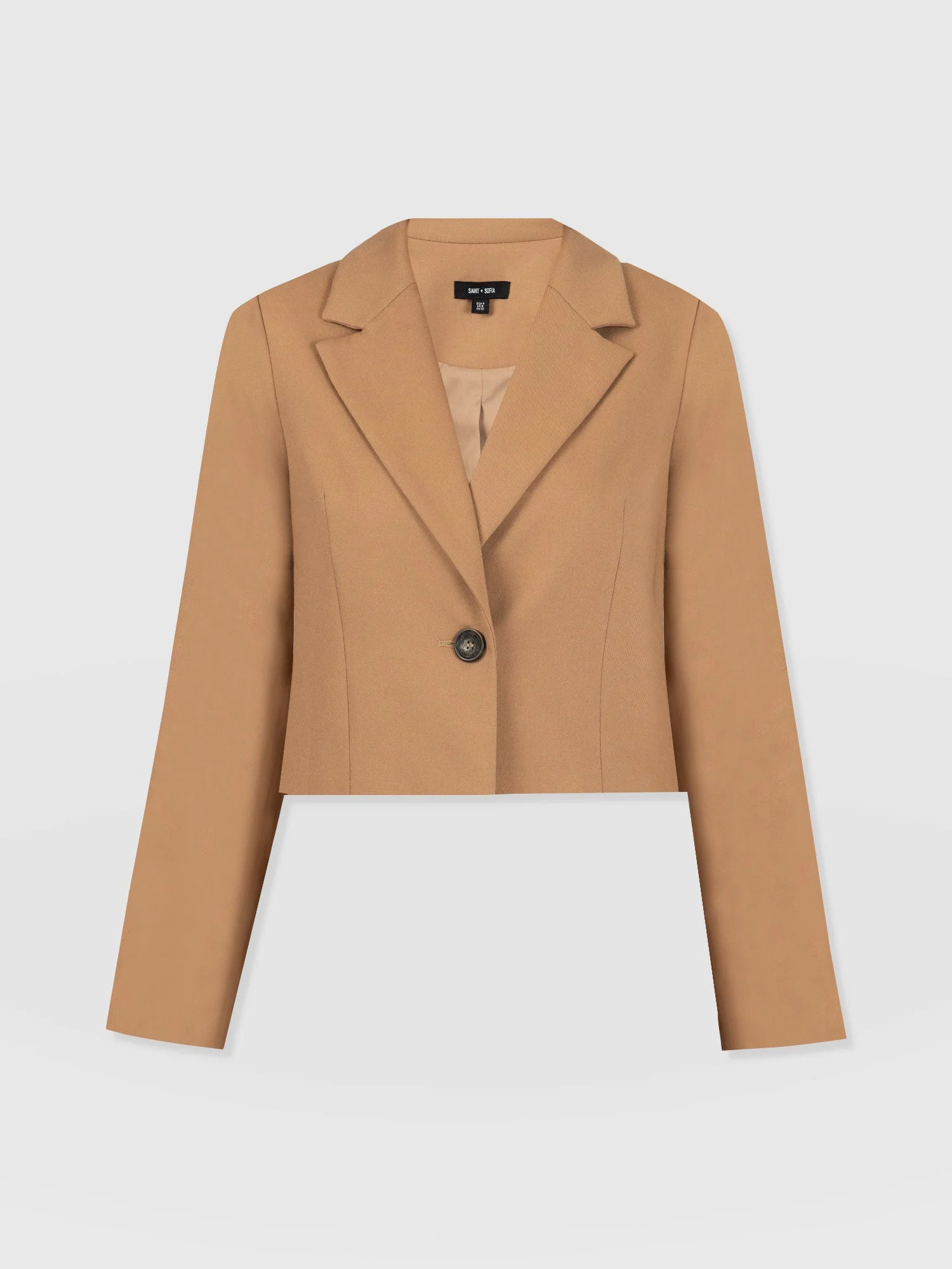Astrid Crop Blazer - Camel - Image 7