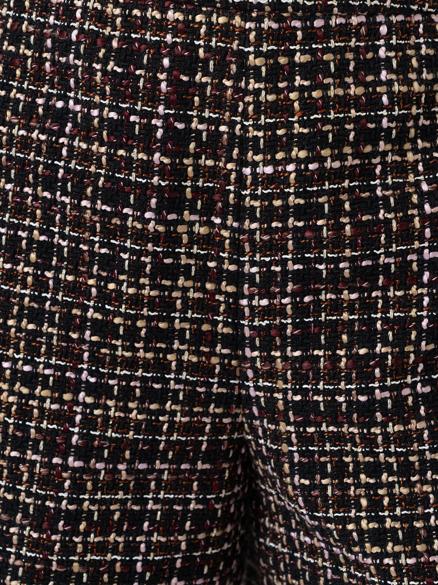Astrid Short - Black/Burgundy/Gold Boucle - Image 5
