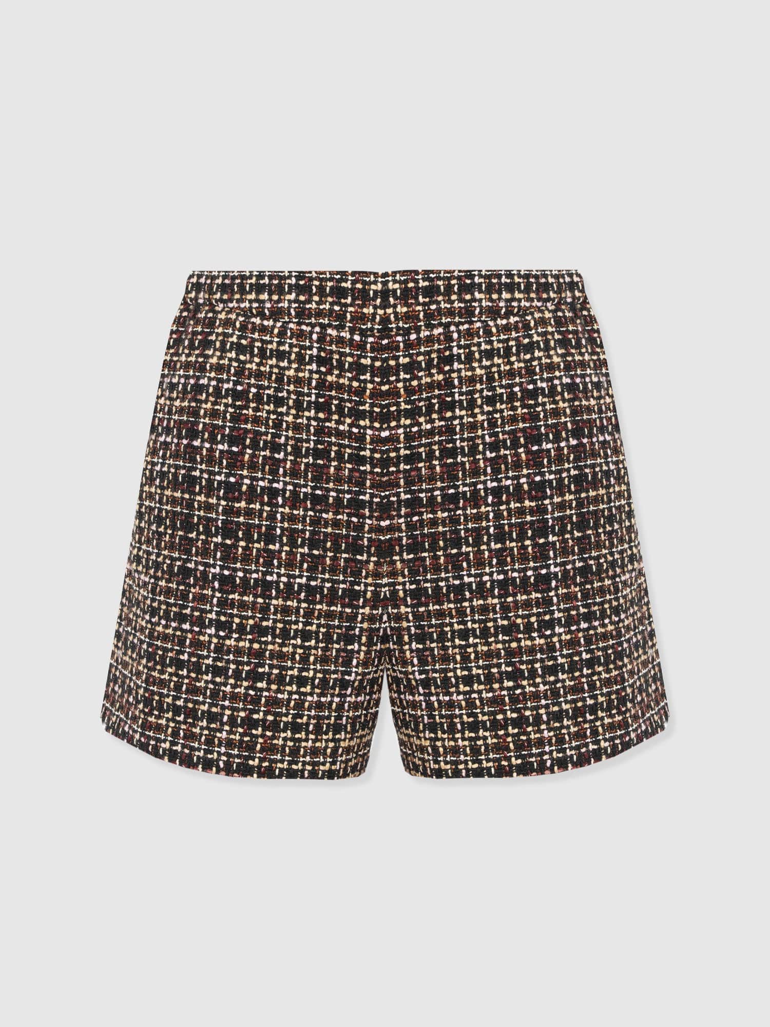 Astrid Short - Black/Burgundy/Gold Boucle - Image 7