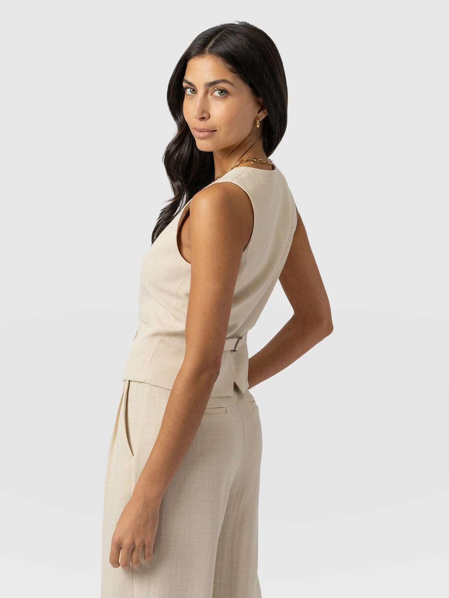 Astrid Waistcoat - Cream - Image 6