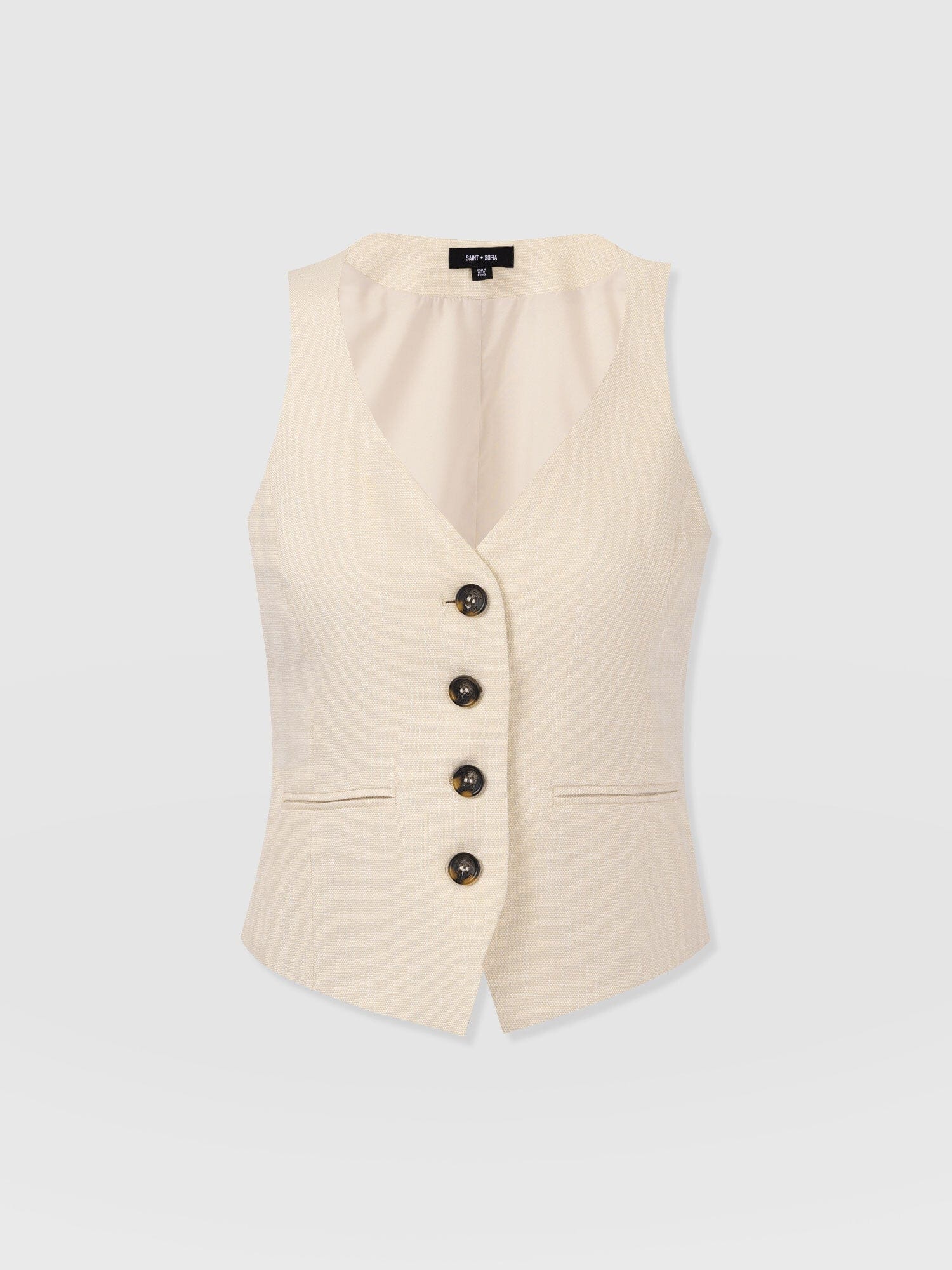 Astrid Waistcoat - Cream - Image 7
