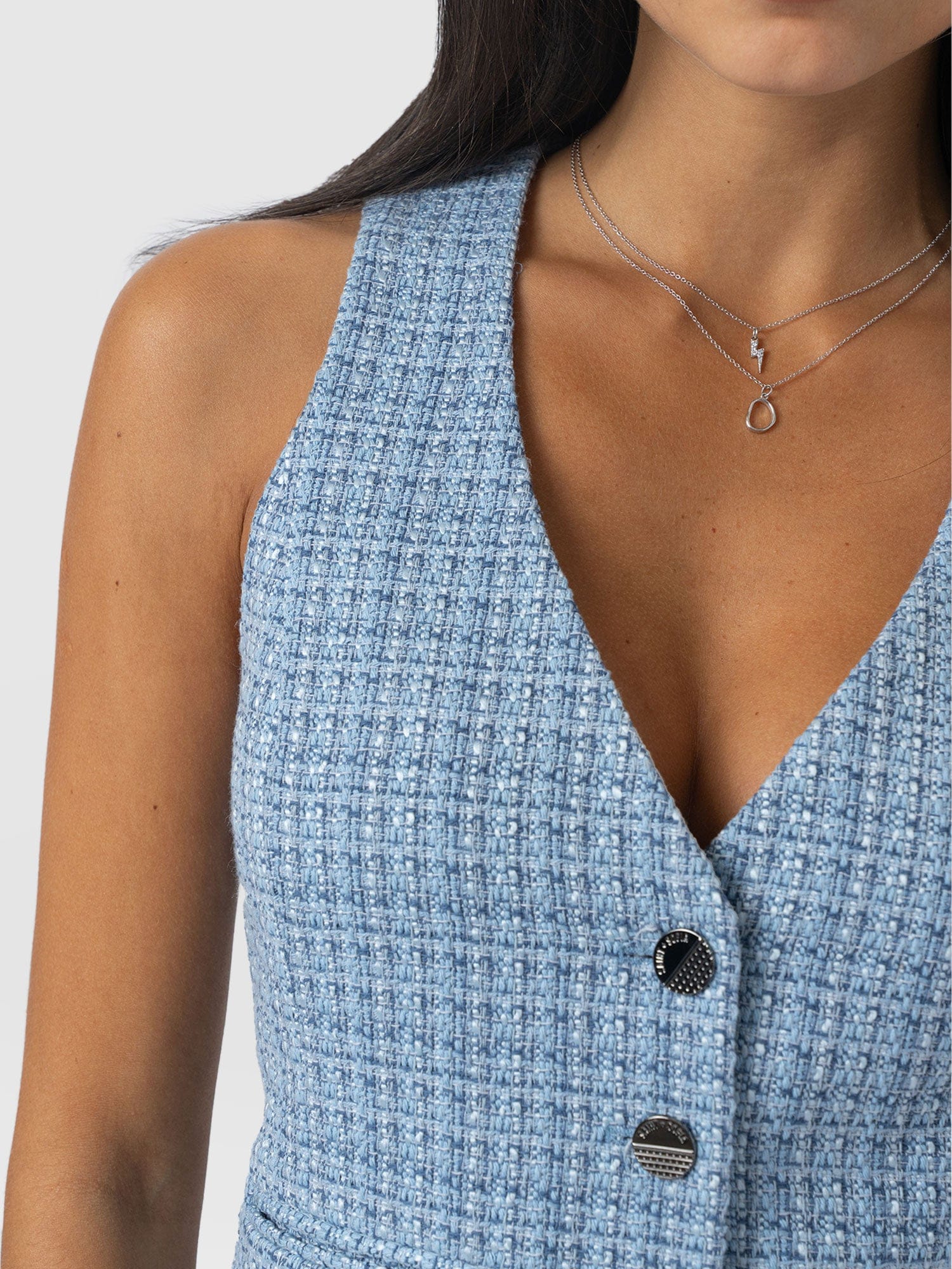 Astrid Waistcoat - Pale Blue - Image 5