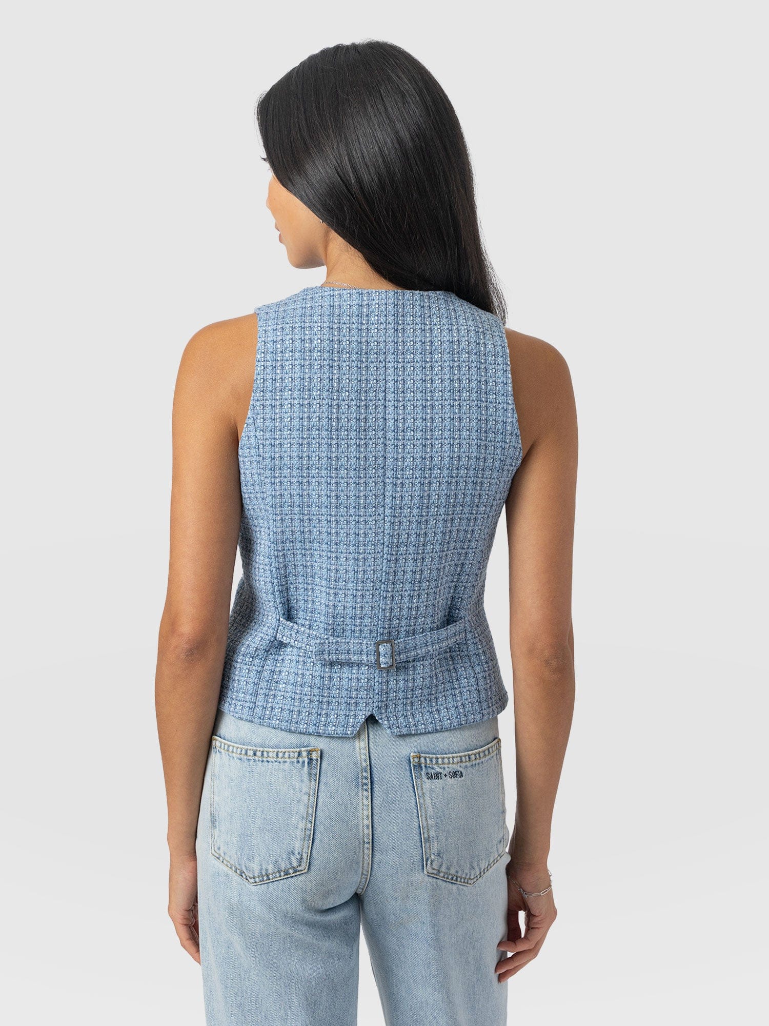 Astrid Waistcoat - Pale Blue - Image 6