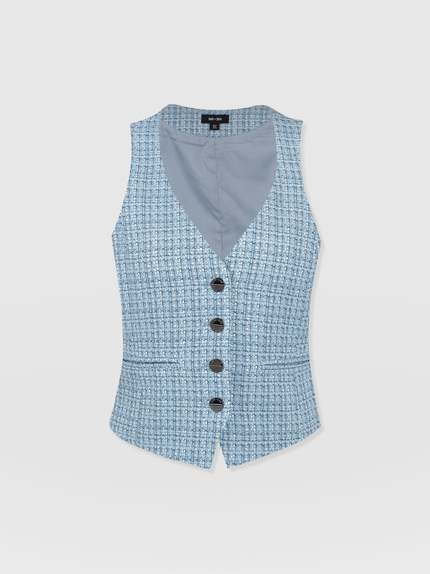 Astrid Waistcoat - Pale Blue - Image 7