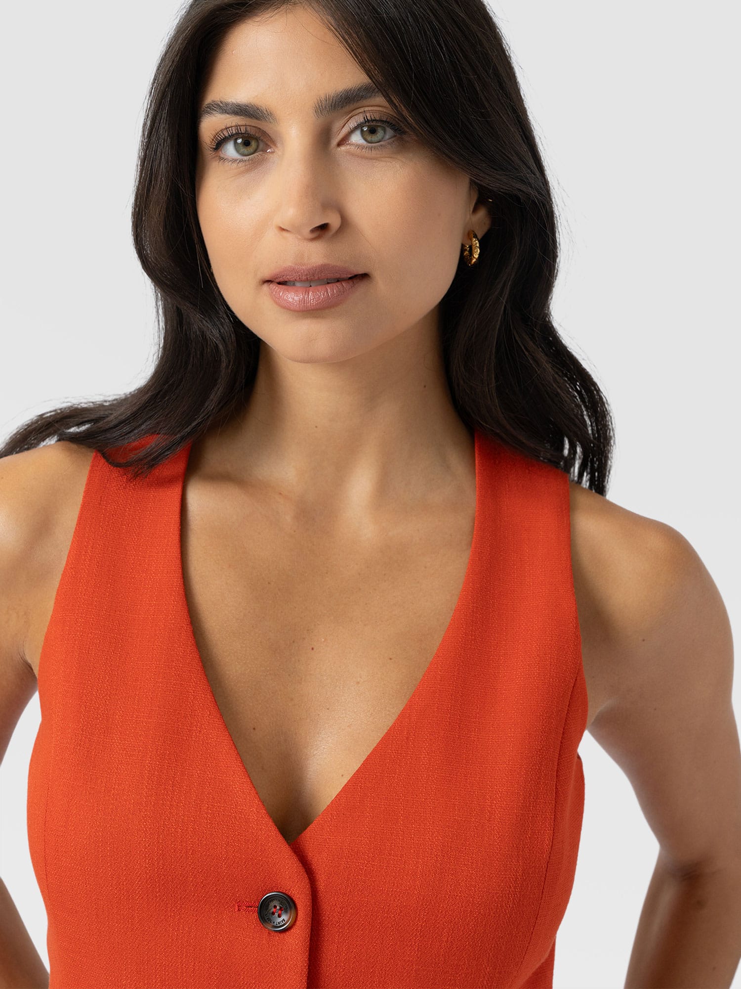 Astrid Waistcoat - Burnt Orange - Image 5