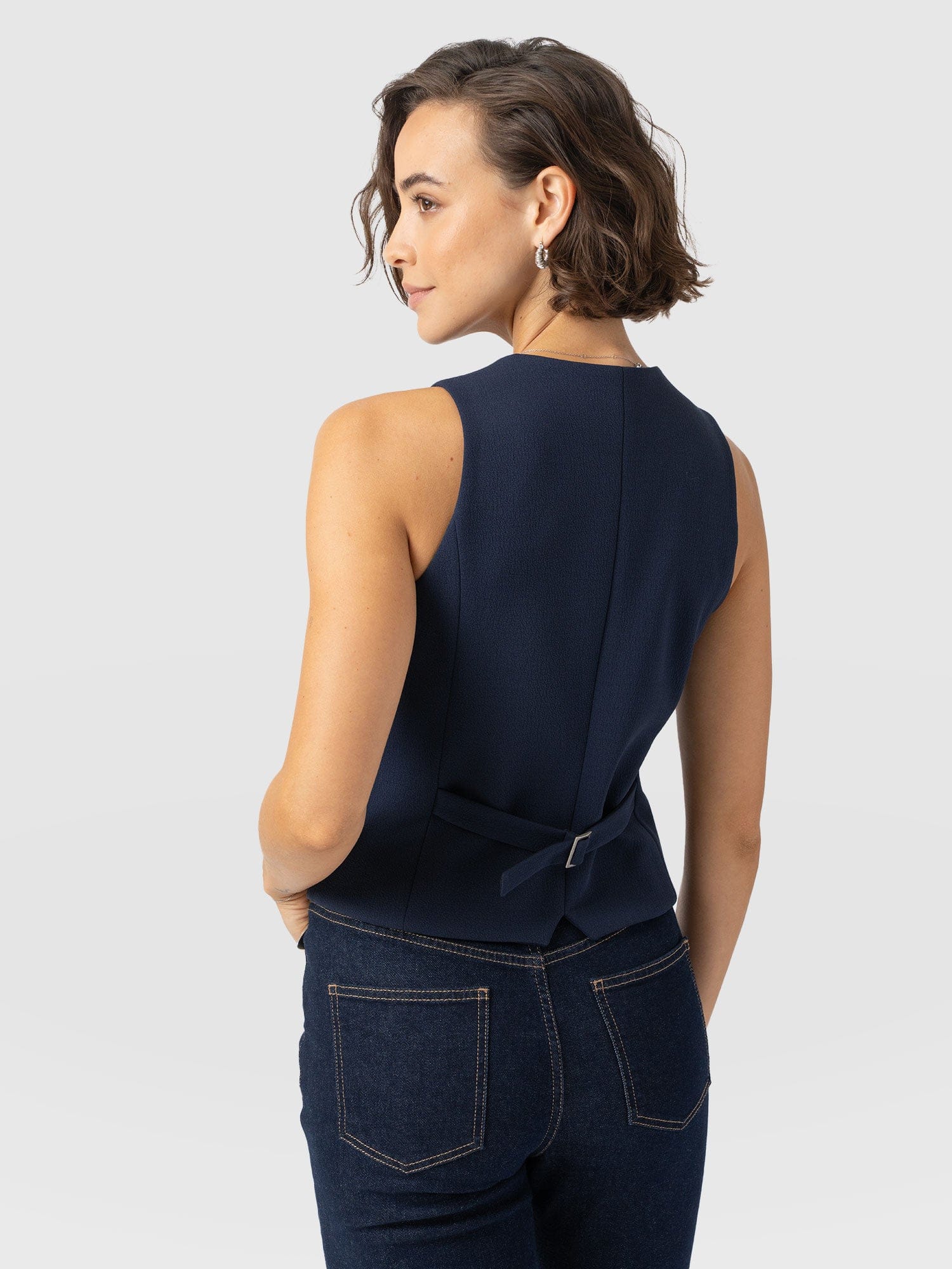 Astrid Waistcoat - Navy - Image 6