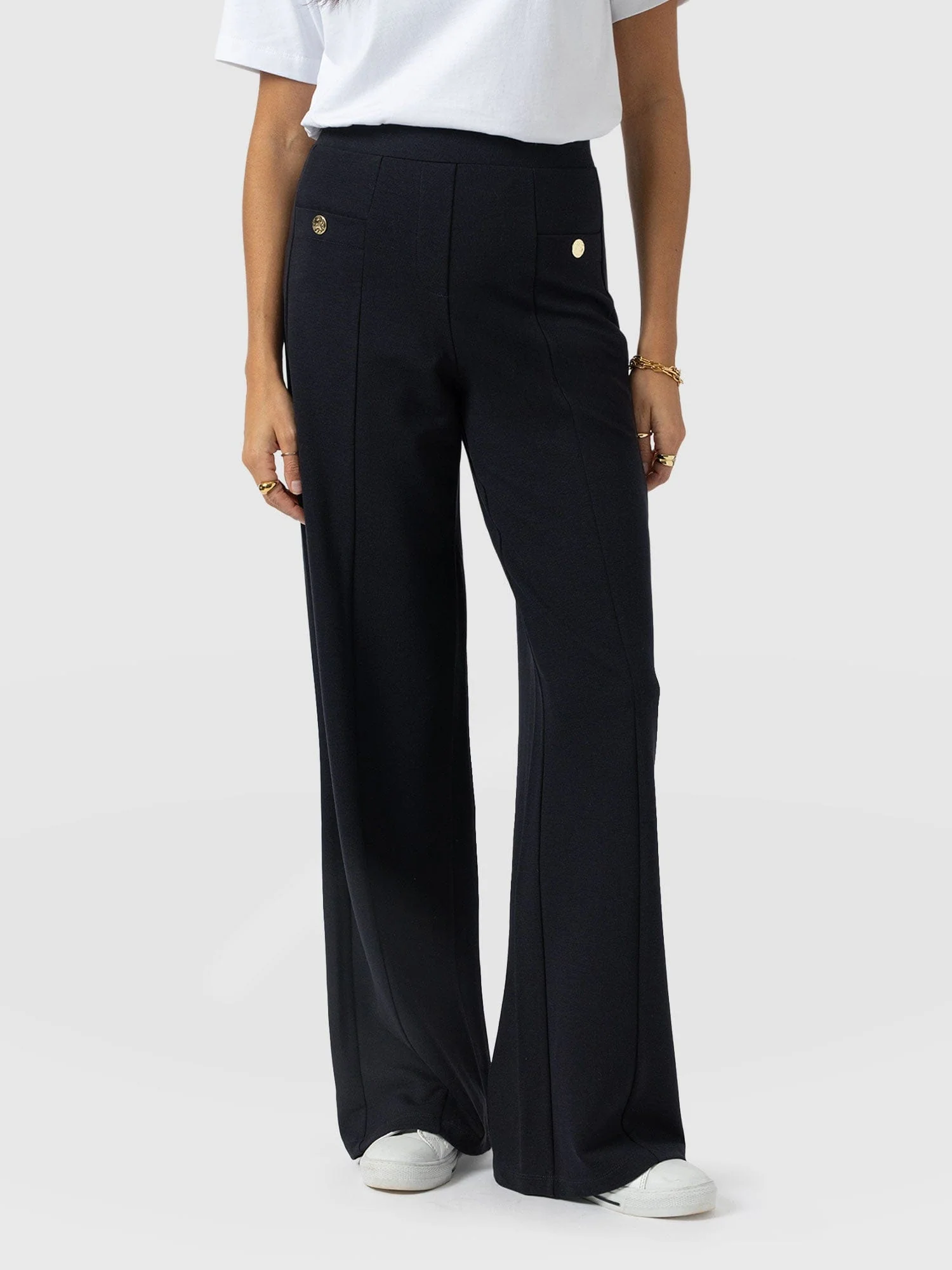 Averie Wide Leg Pant - Navy Molten - Image 3