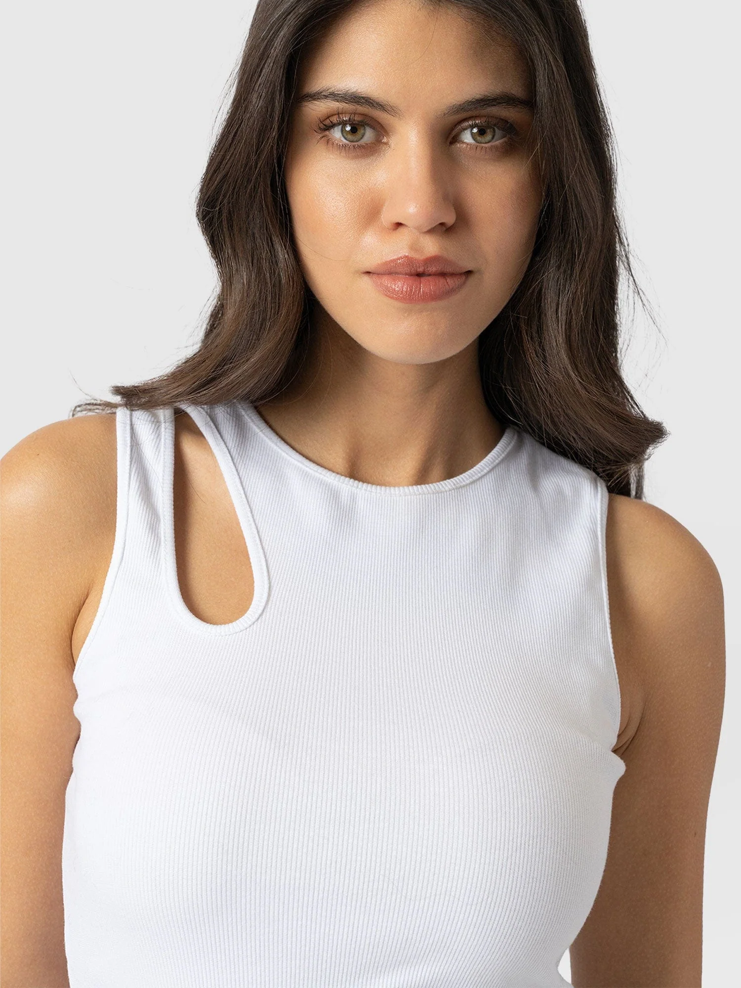 Axel Cut Out Vest - White - Image 4
