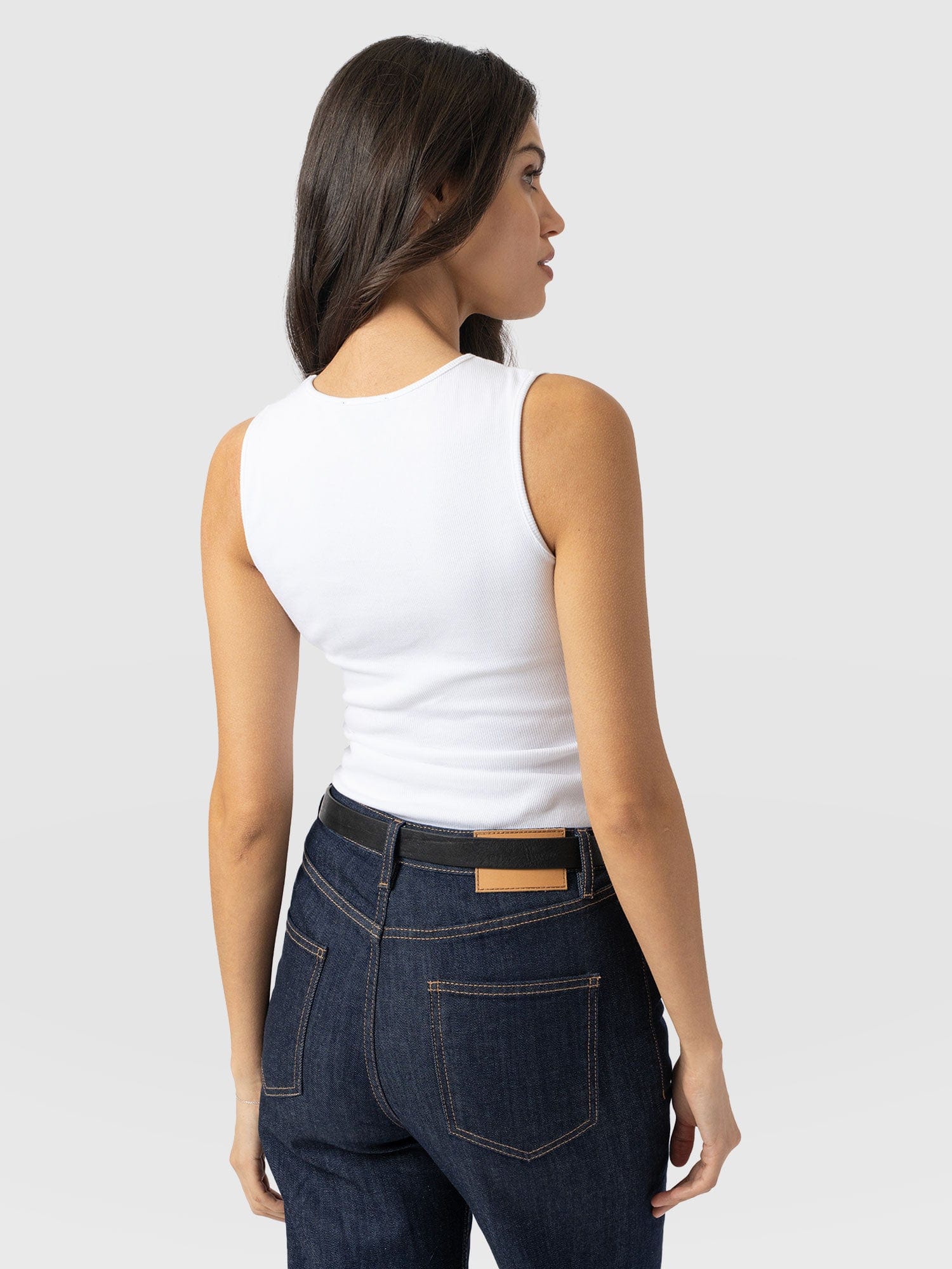 Axel Cut Out Vest - White - Image 6