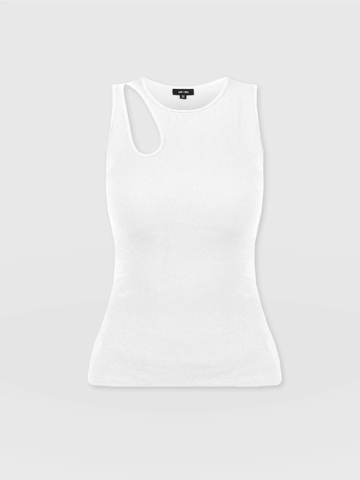 Axel Cut Out Vest - White - Image 7