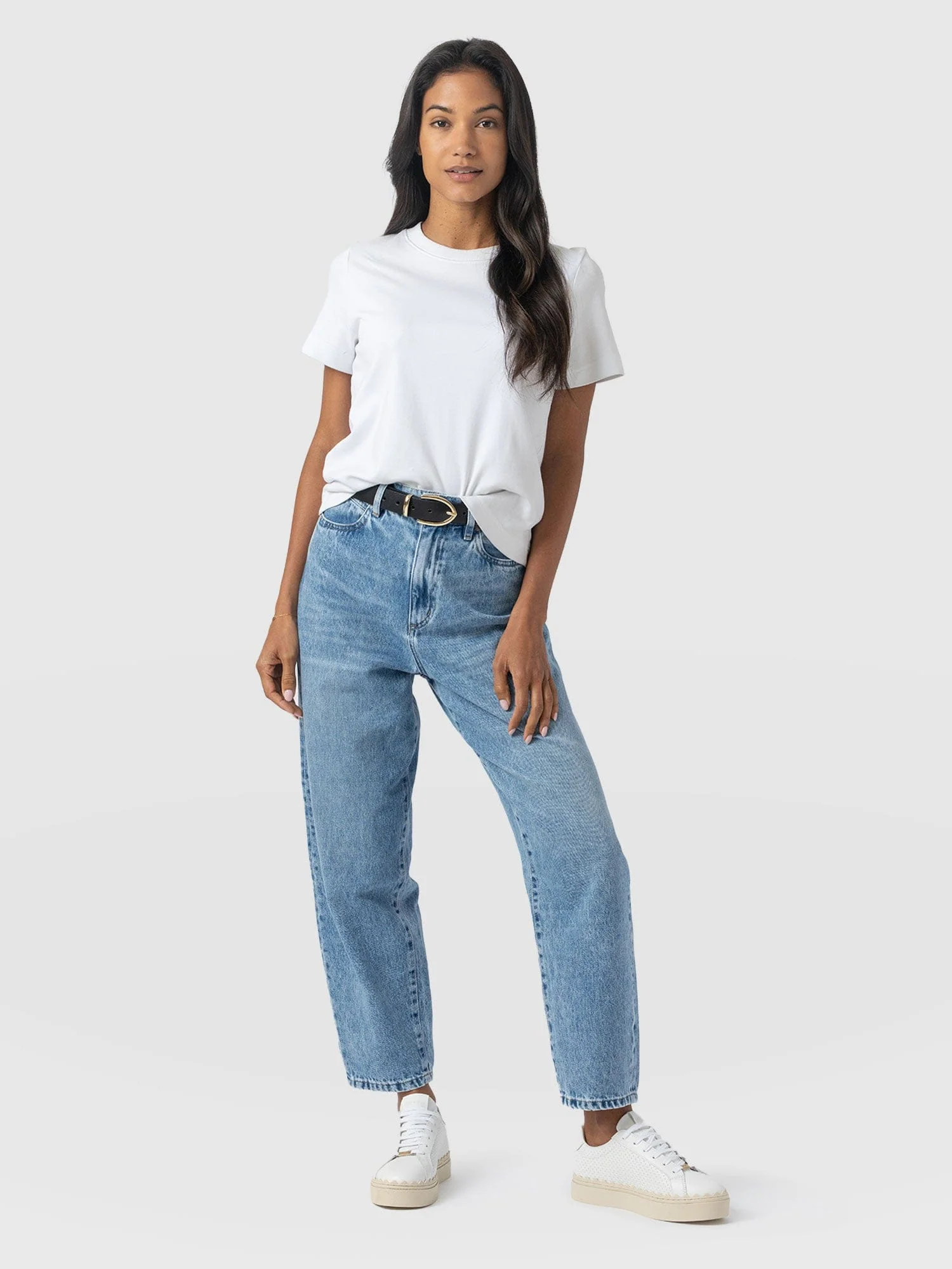 Barrel Leg Jean - Light Blue - Image 3