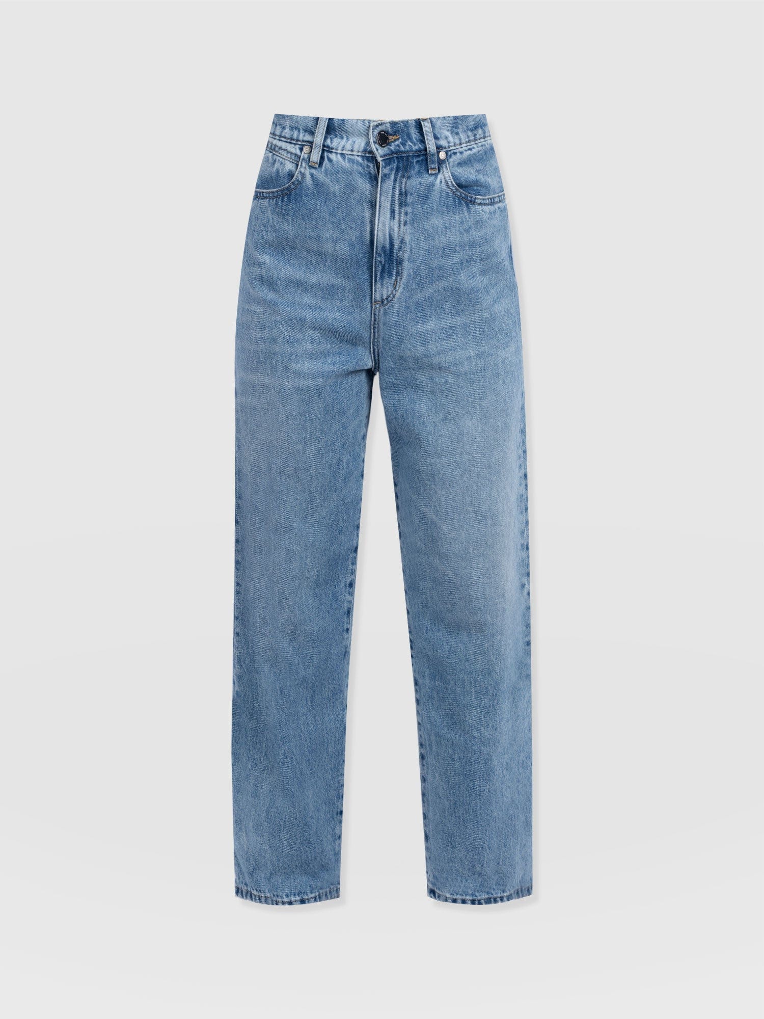 Barrel Leg Jean - Light Blue - Image 7