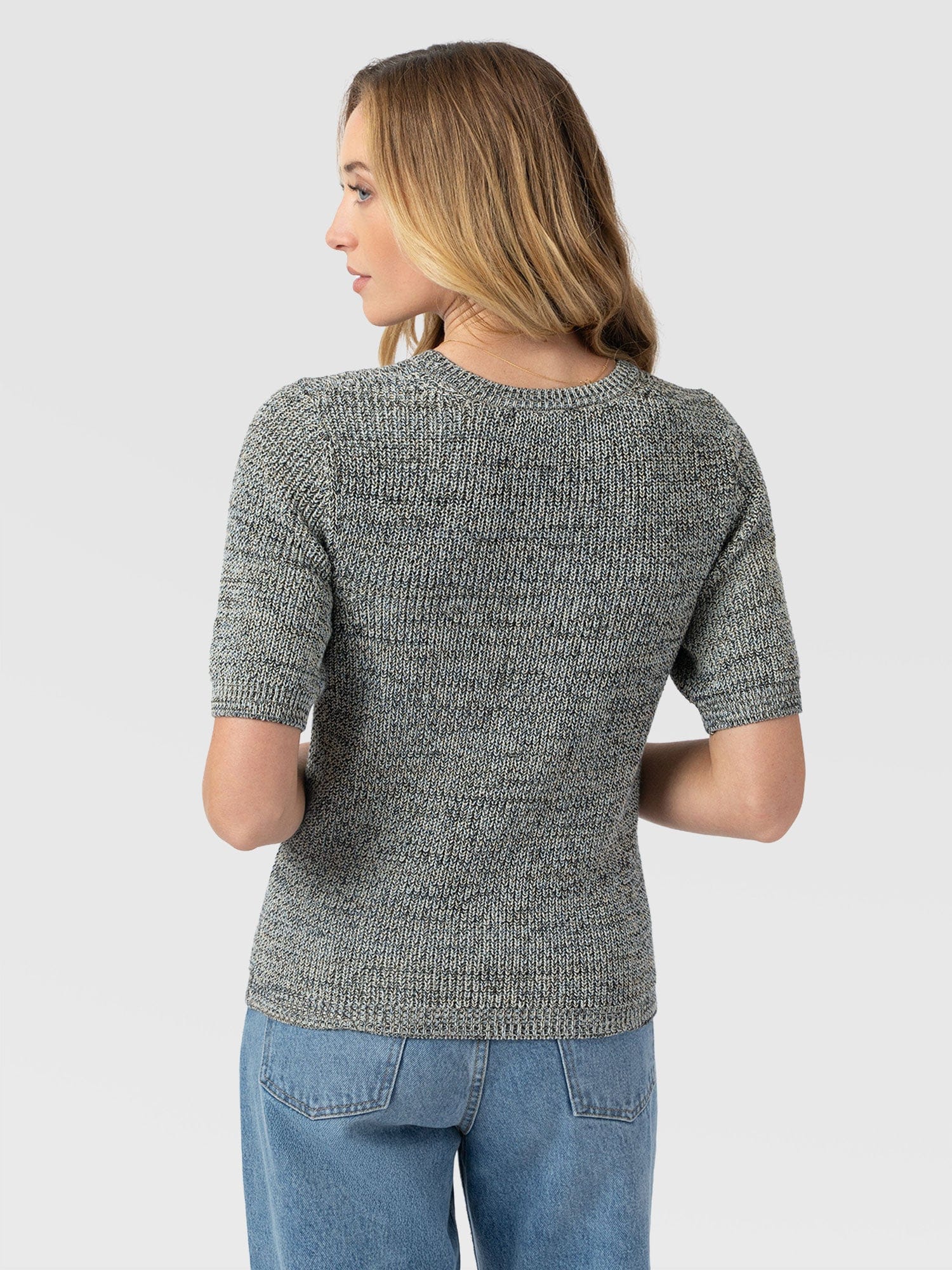Blair Knit Tee - Black/Blue/Yellow - Image 6