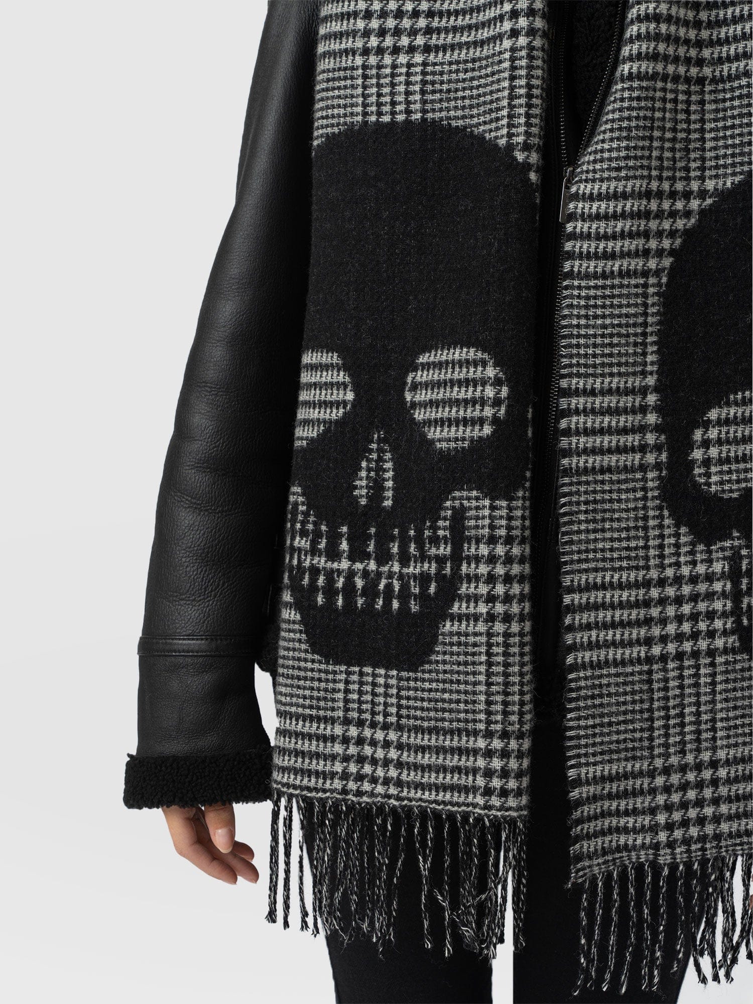 Blake Skull Scarf - Black - Image 5