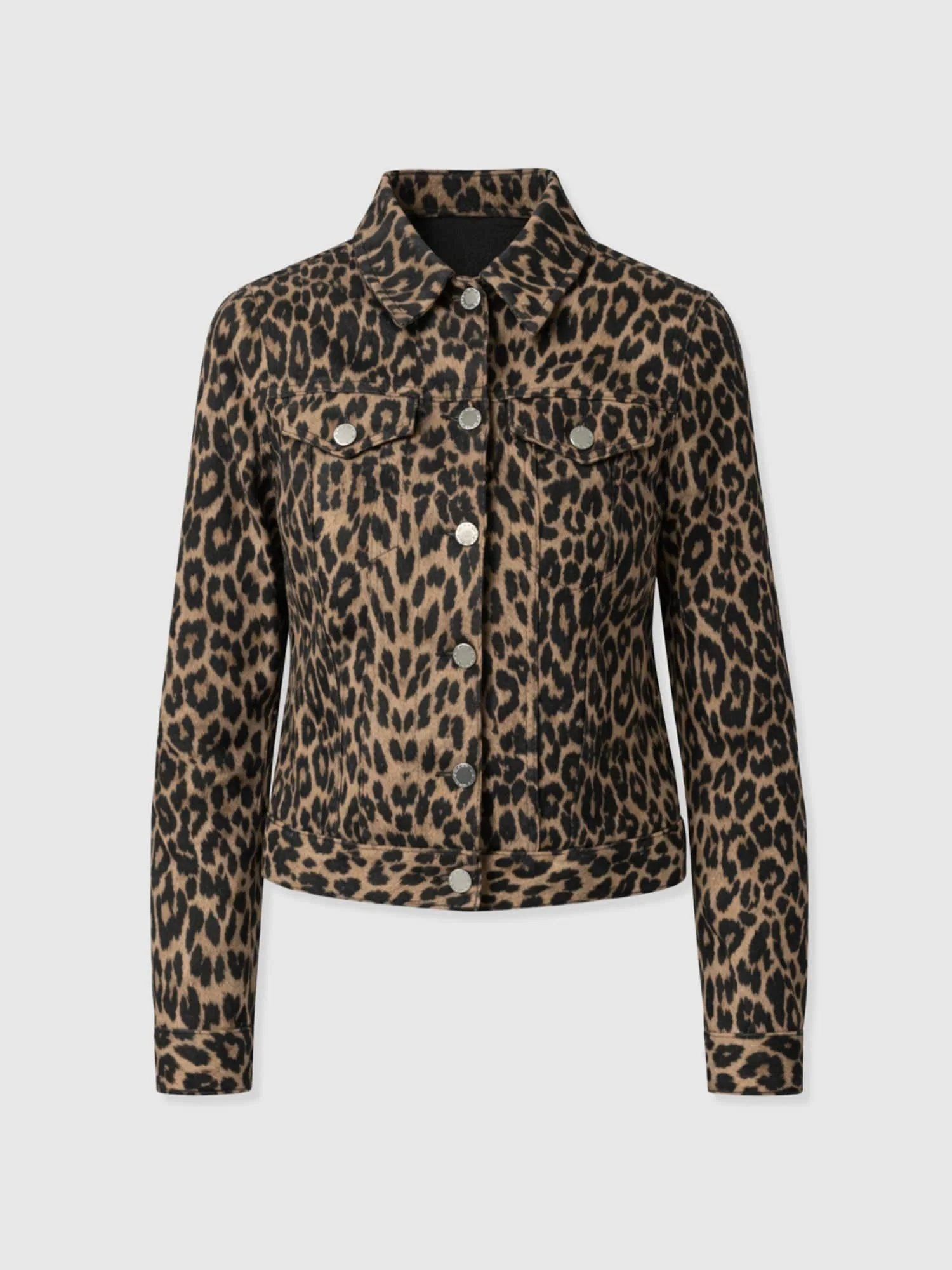 Bowie Denim Jacket - Leopard - Image 7