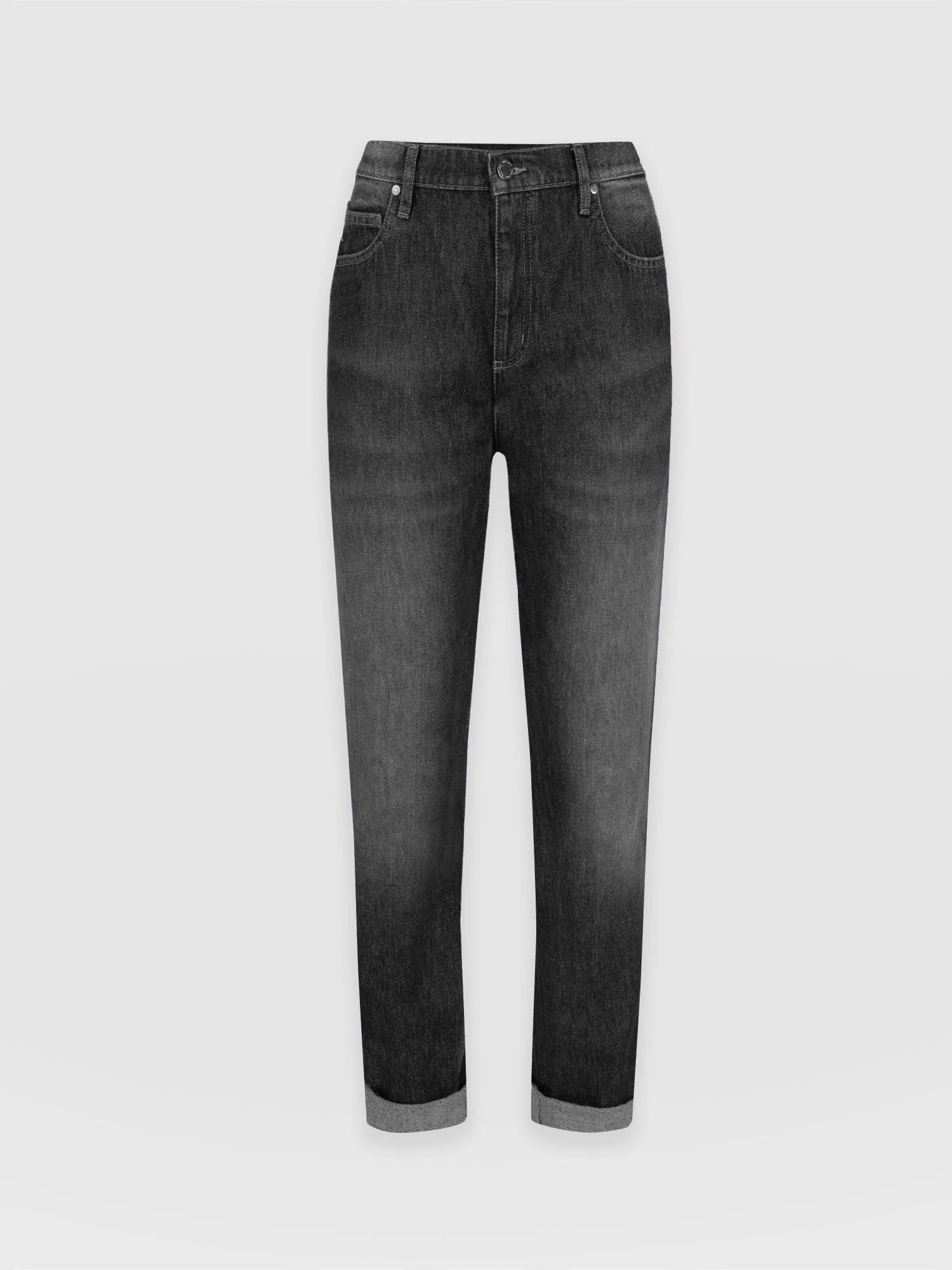 Boyfriend Jeans - Black - Image 7