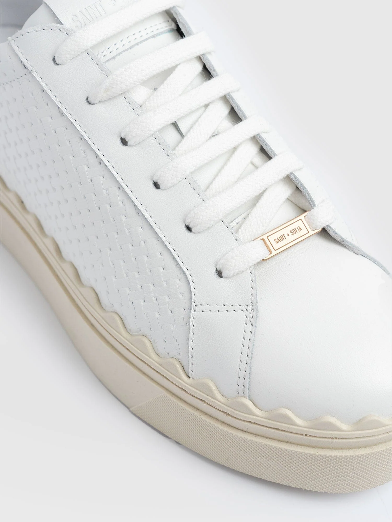 Brook Scallop Trainer - White - Image 4