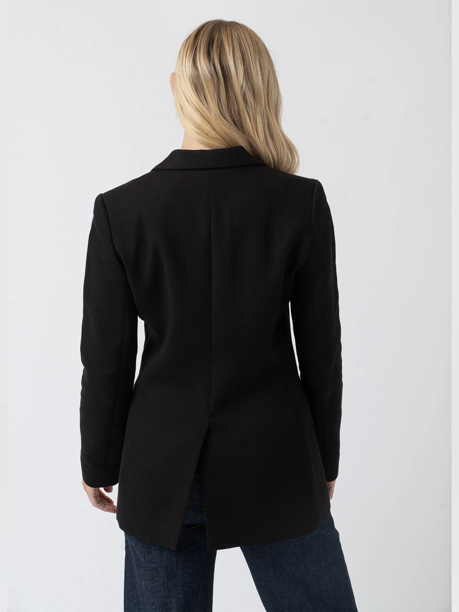 Cambridge Blazer Crepe - Black - Image 6