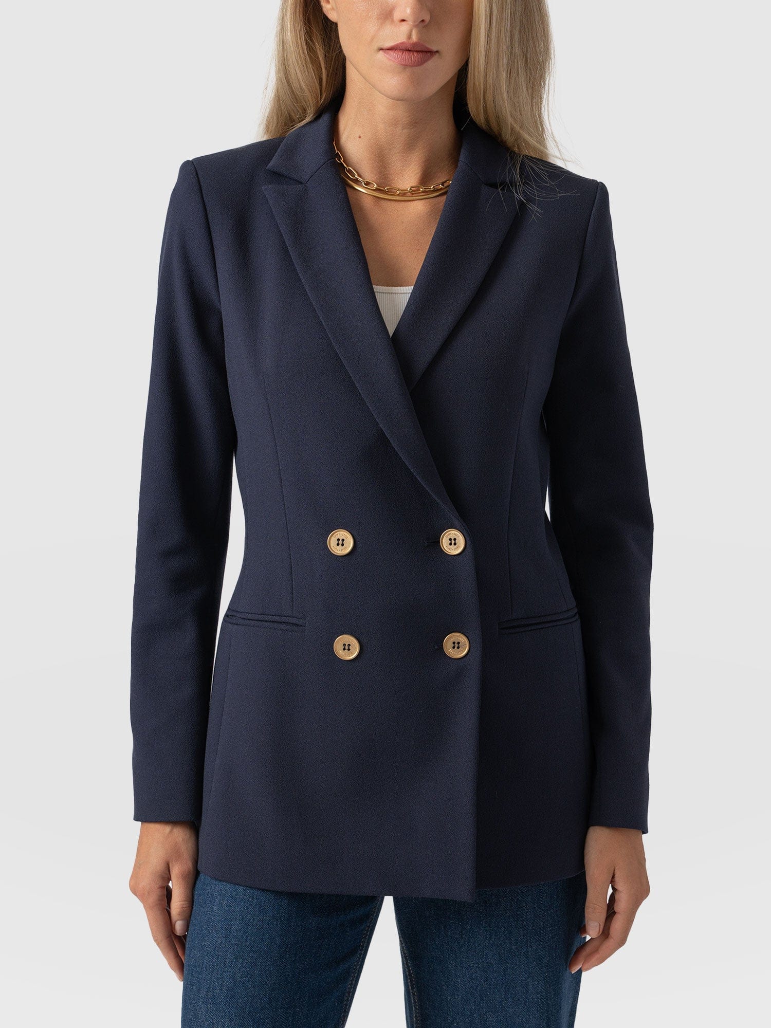 Cambridge Blazer - Navy Crepe - Image 3