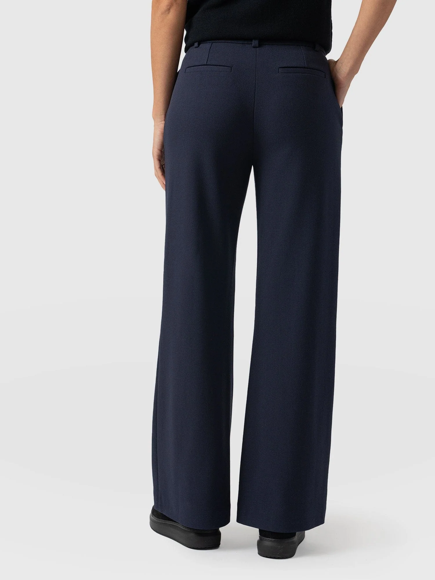 Cambridge Tailored Wide Leg Pant - Navy - Image 6