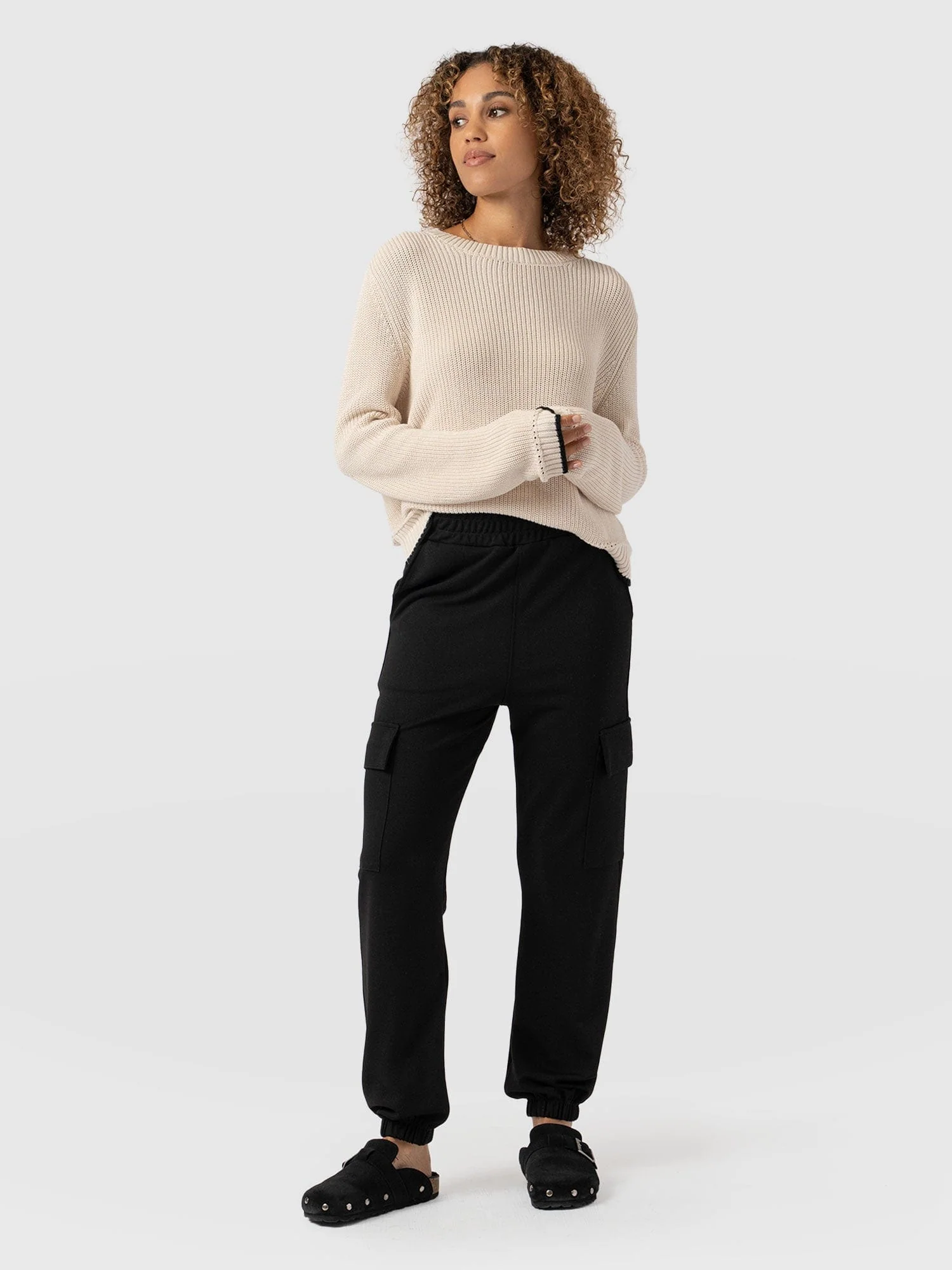 Cargo Tapered Pant - Black - Image 5