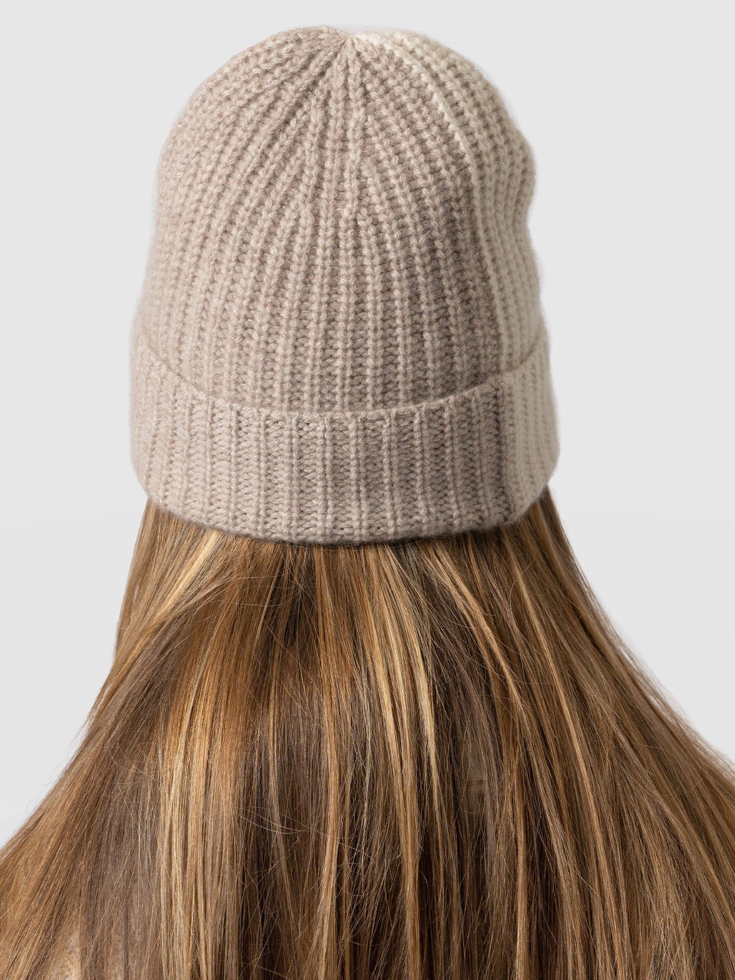 Cashmere Beanie - Cream/Beige - Image 6
